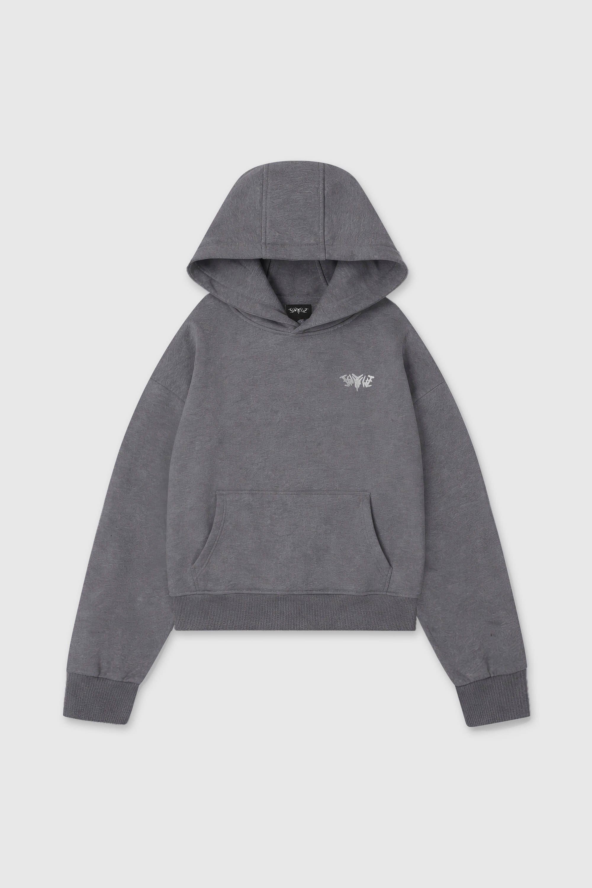BASIC HOODIE DARK GREY MELANGE