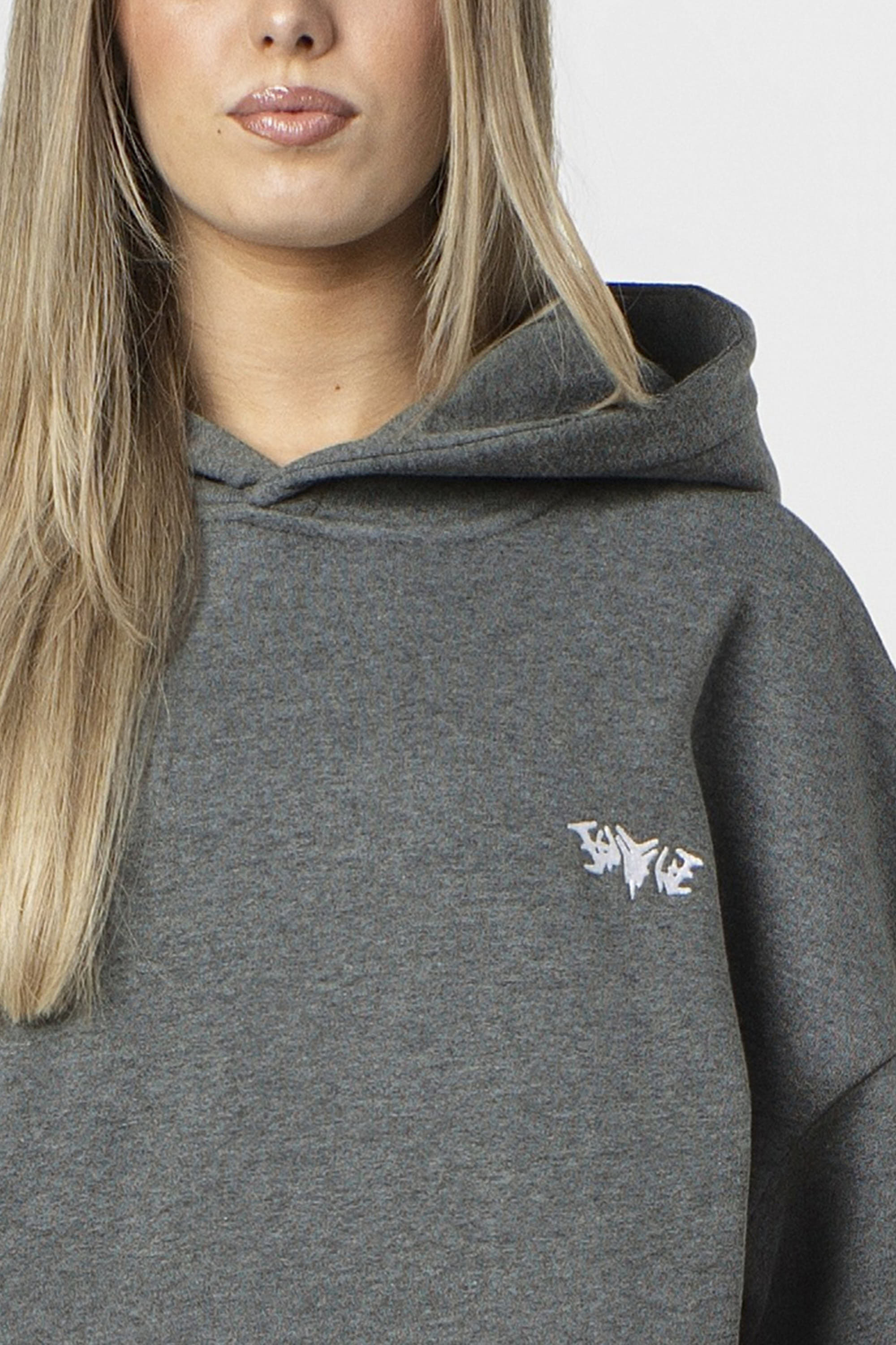 BASIC HOODIE DARK GREY MELANGE