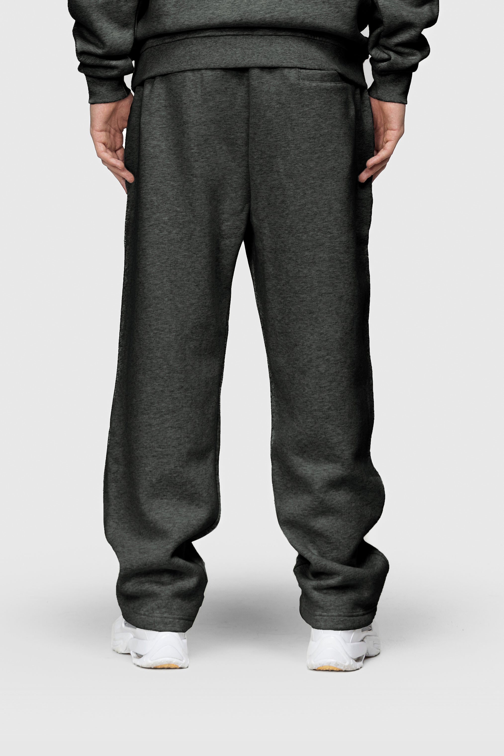 BASIC SWEATPANTS DARK GREY MELANGE