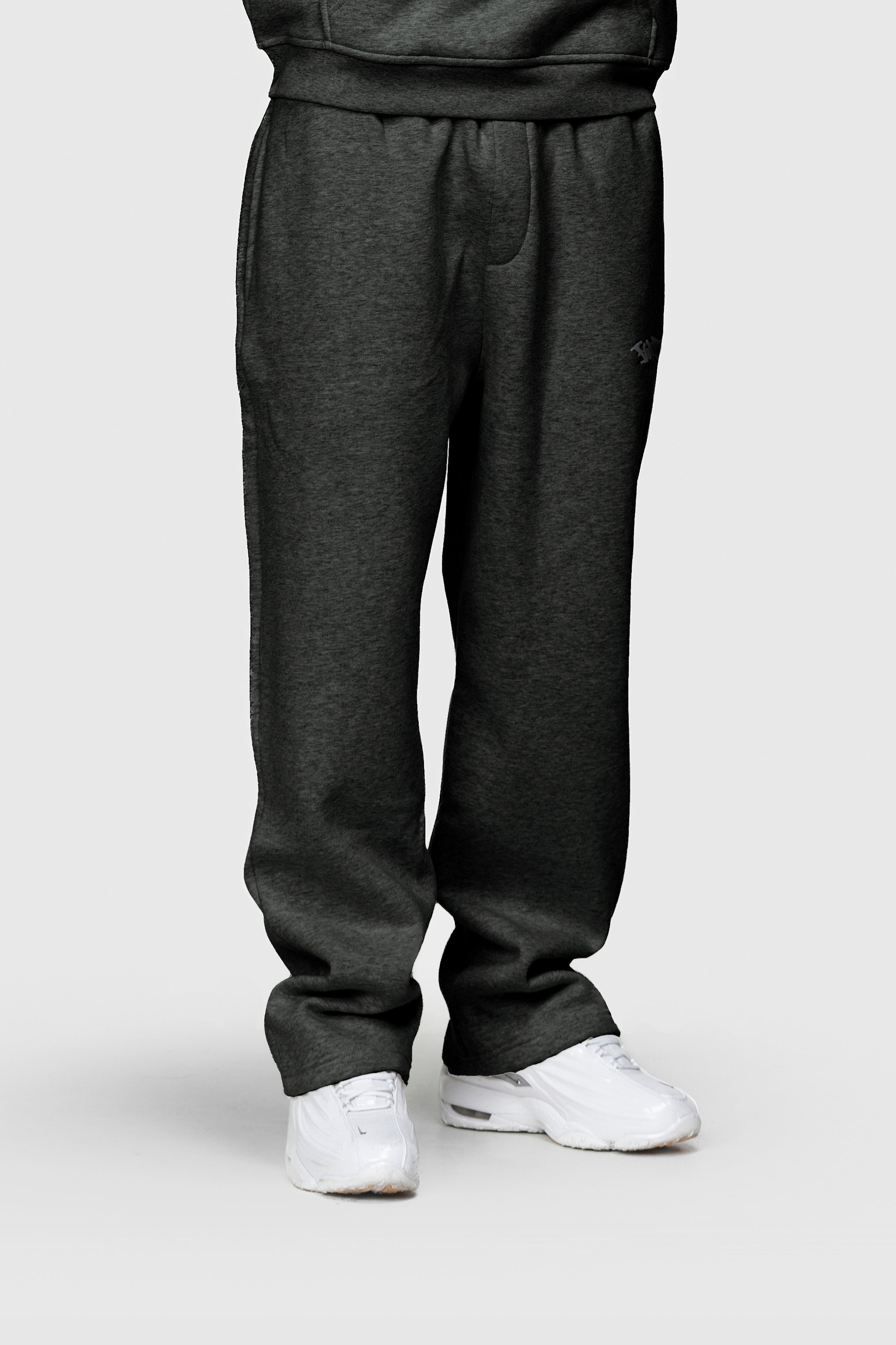 BASIC SWEATPANTS DARK GREY MELANGE