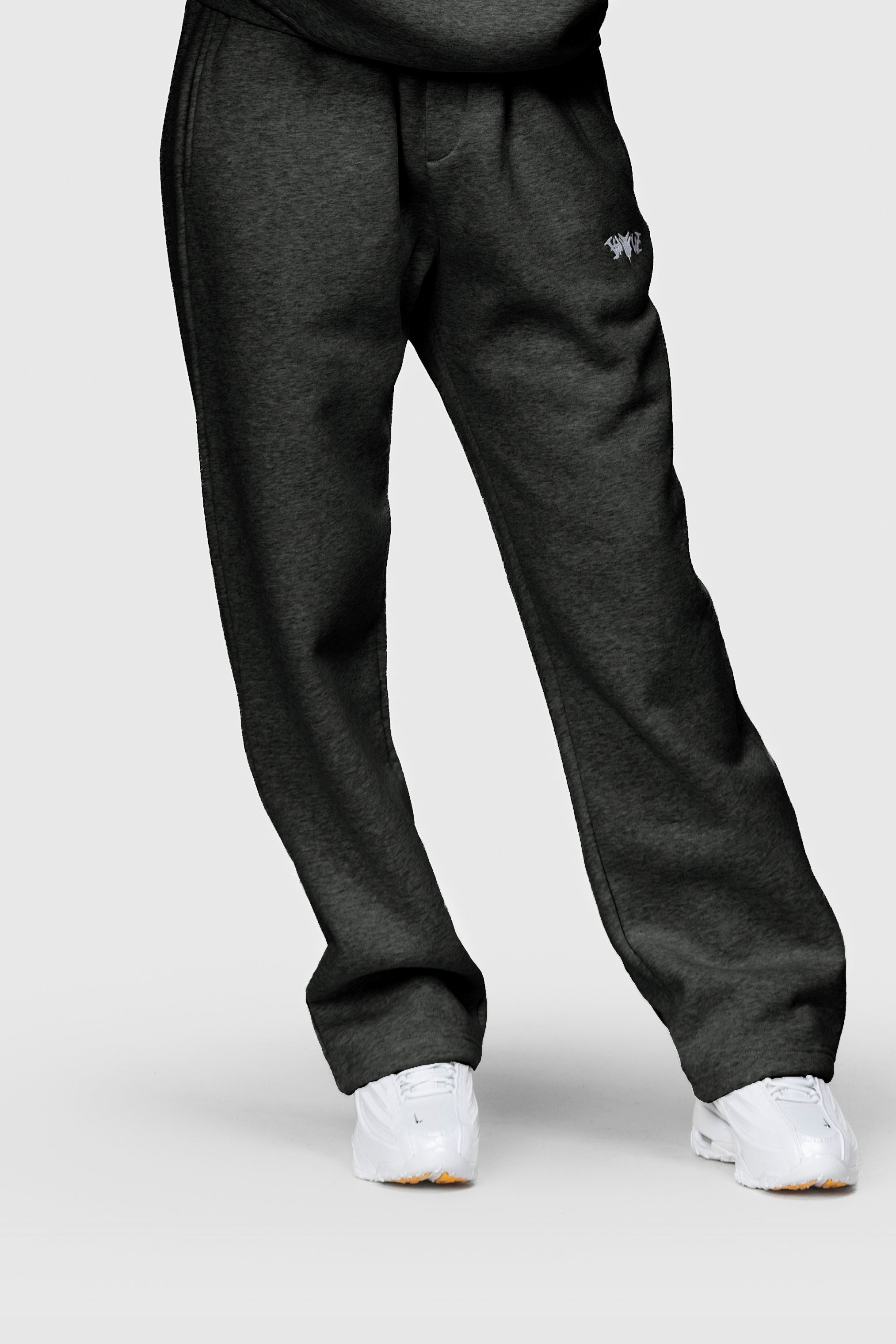 BASIC SWEATPANTS DARK GREY MELANGE