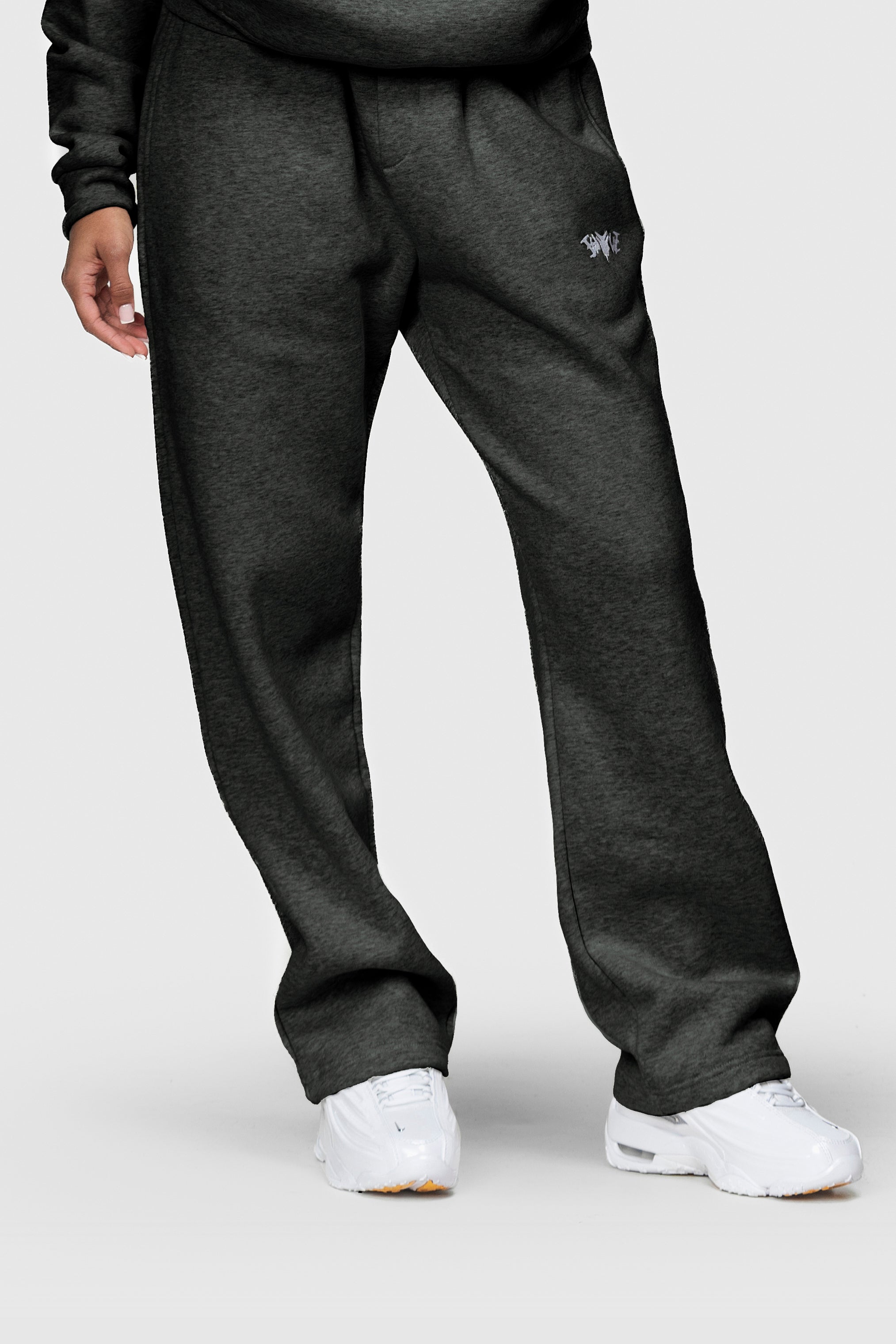 BASIC SWEATPANTS DARK GREY MELANGE