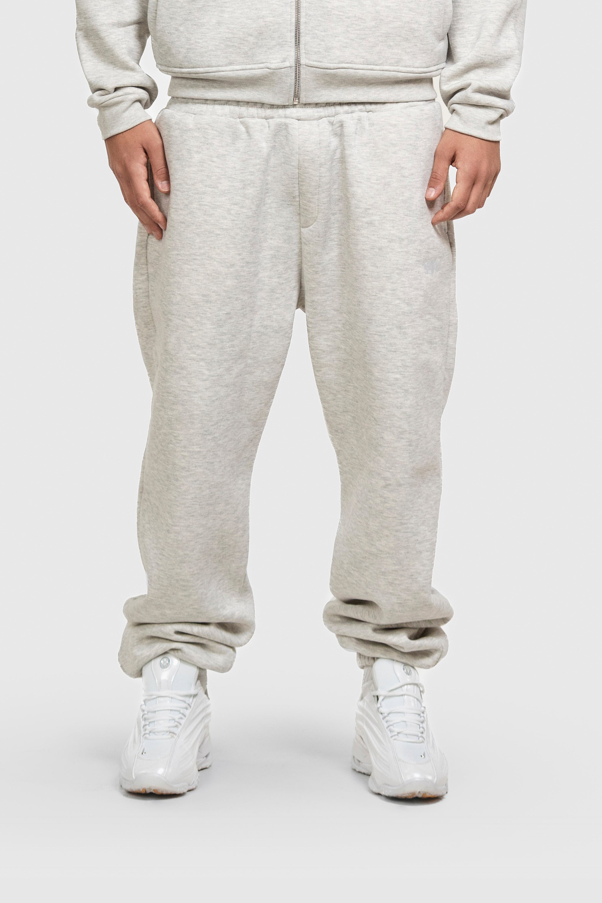 BASIC CUFFED JOGGER GREY MELANGE