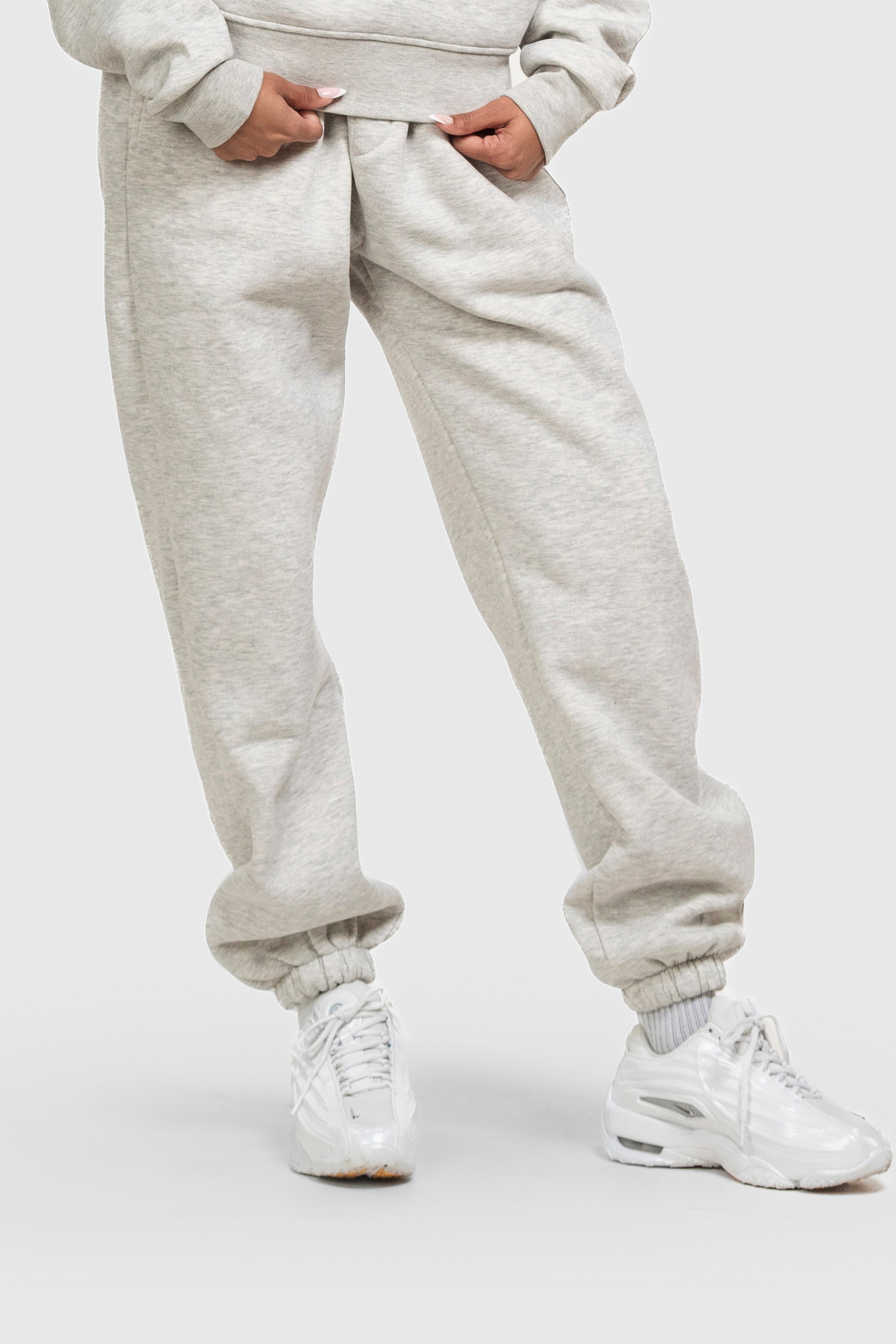 BASIC CUFFED JOGGER GREY MELANGE