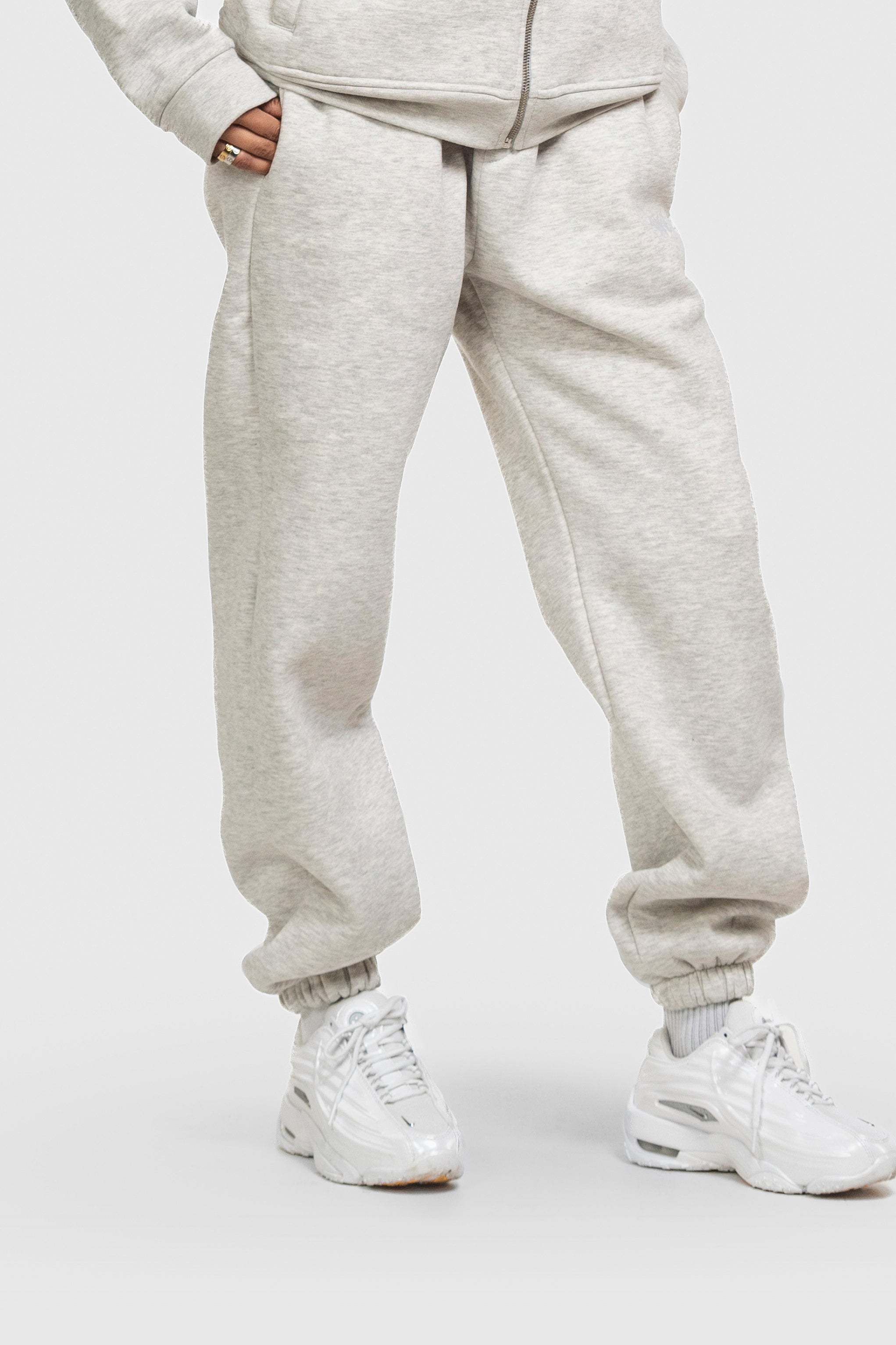 BASIC CUFFED JOGGER GREY MELANGE