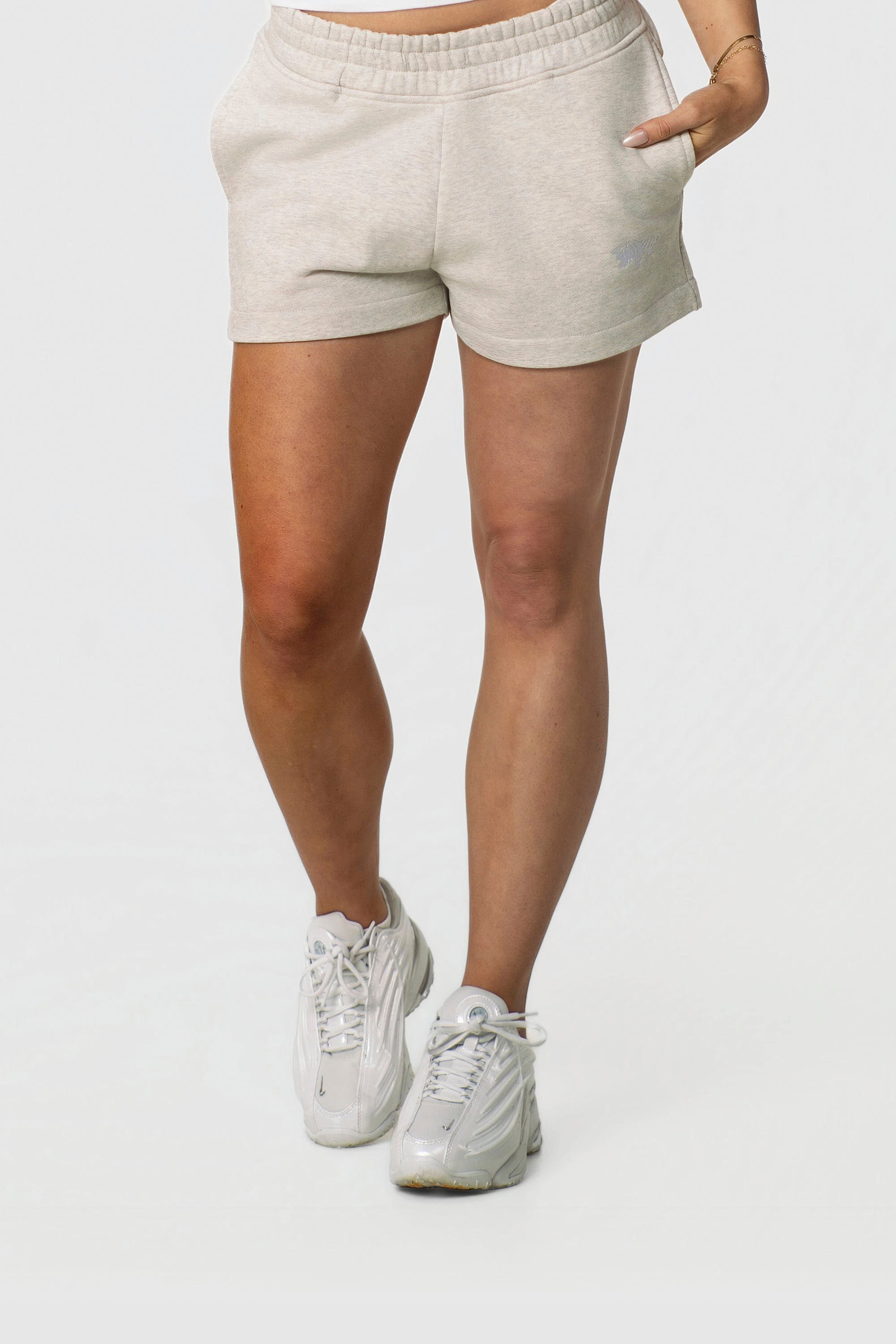 WOMEN SHORTS GREY MELANGE