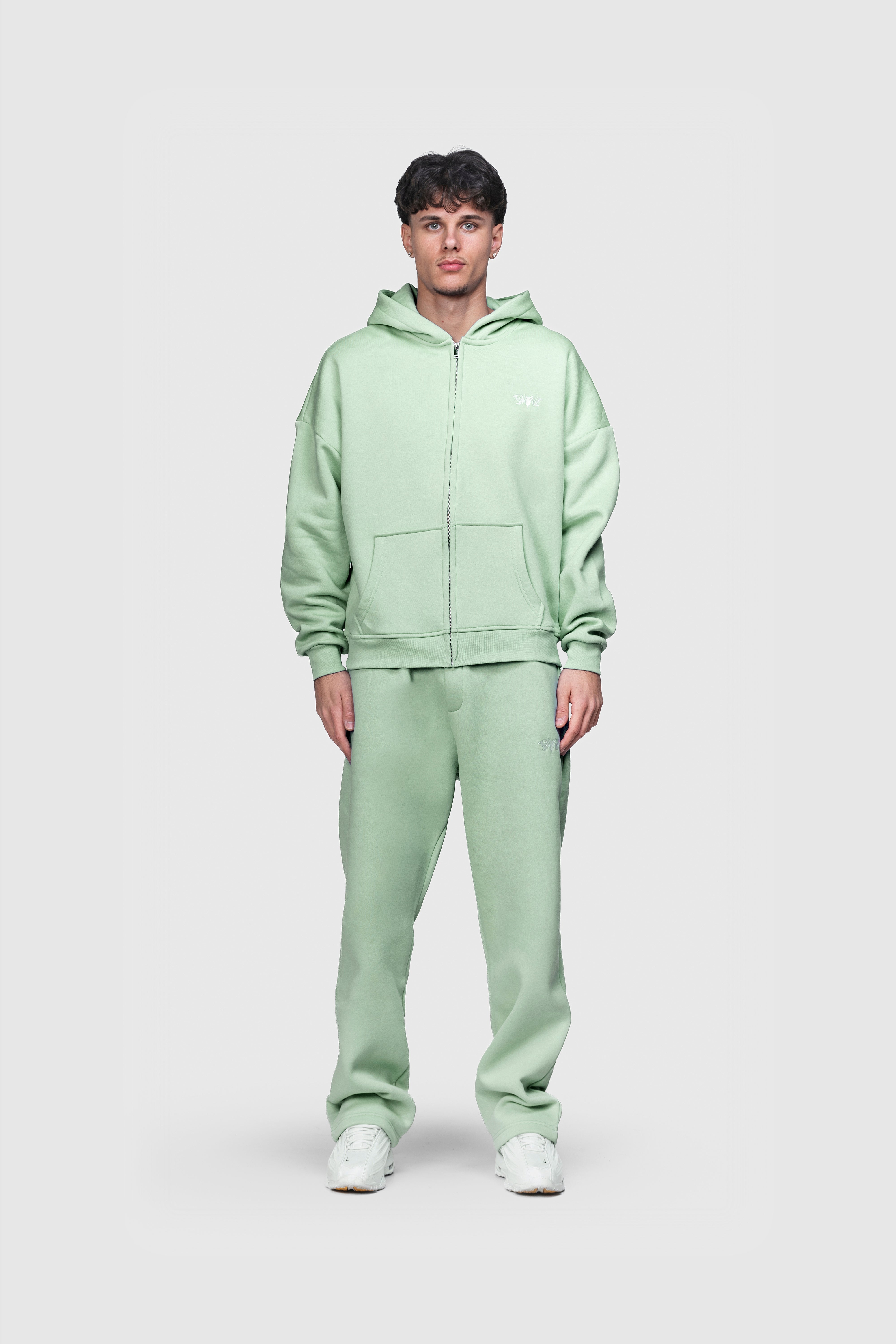 BASIC ZIP HOODIE MINT