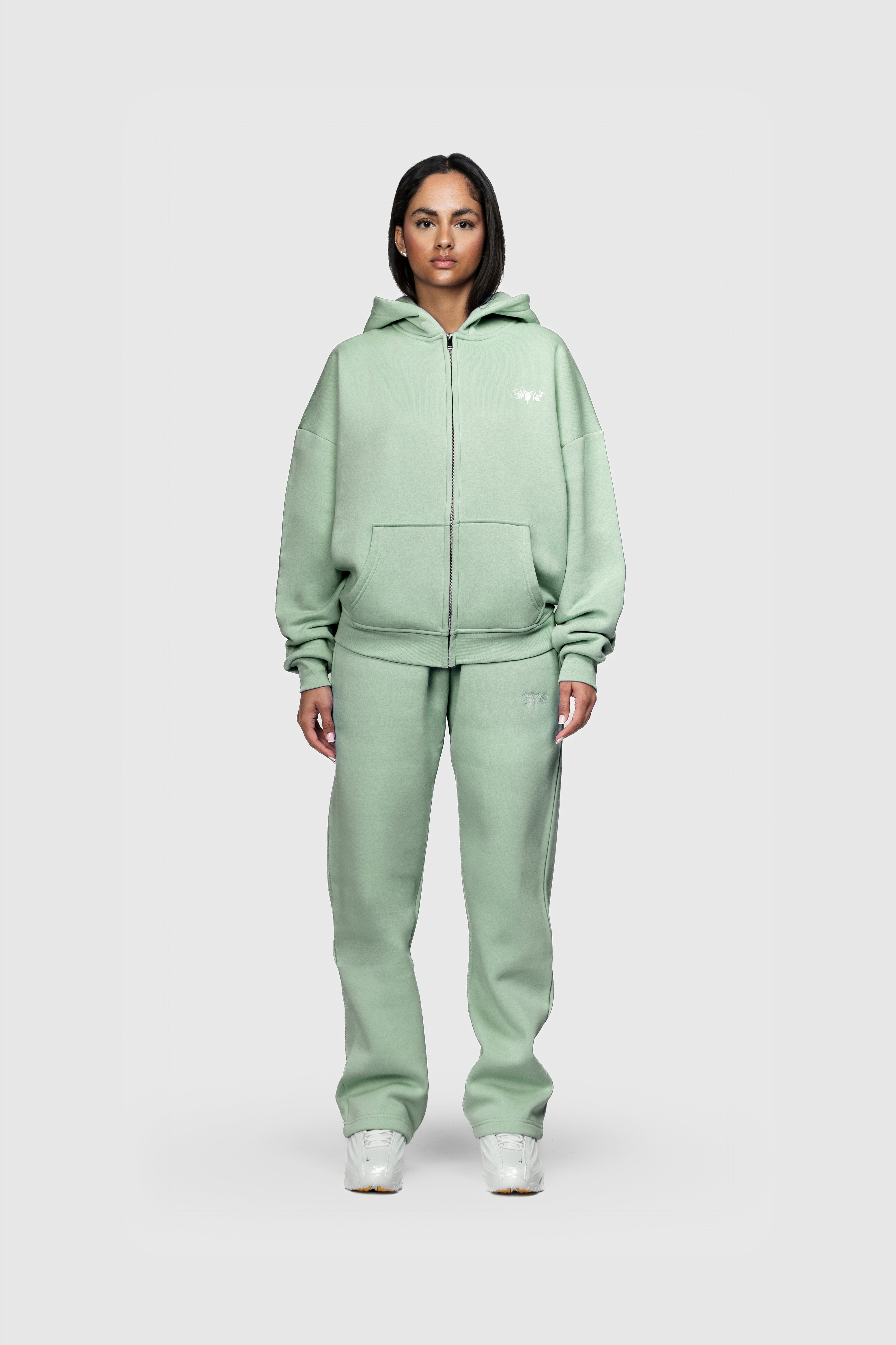 BASIC ZIP HOODIE MINT