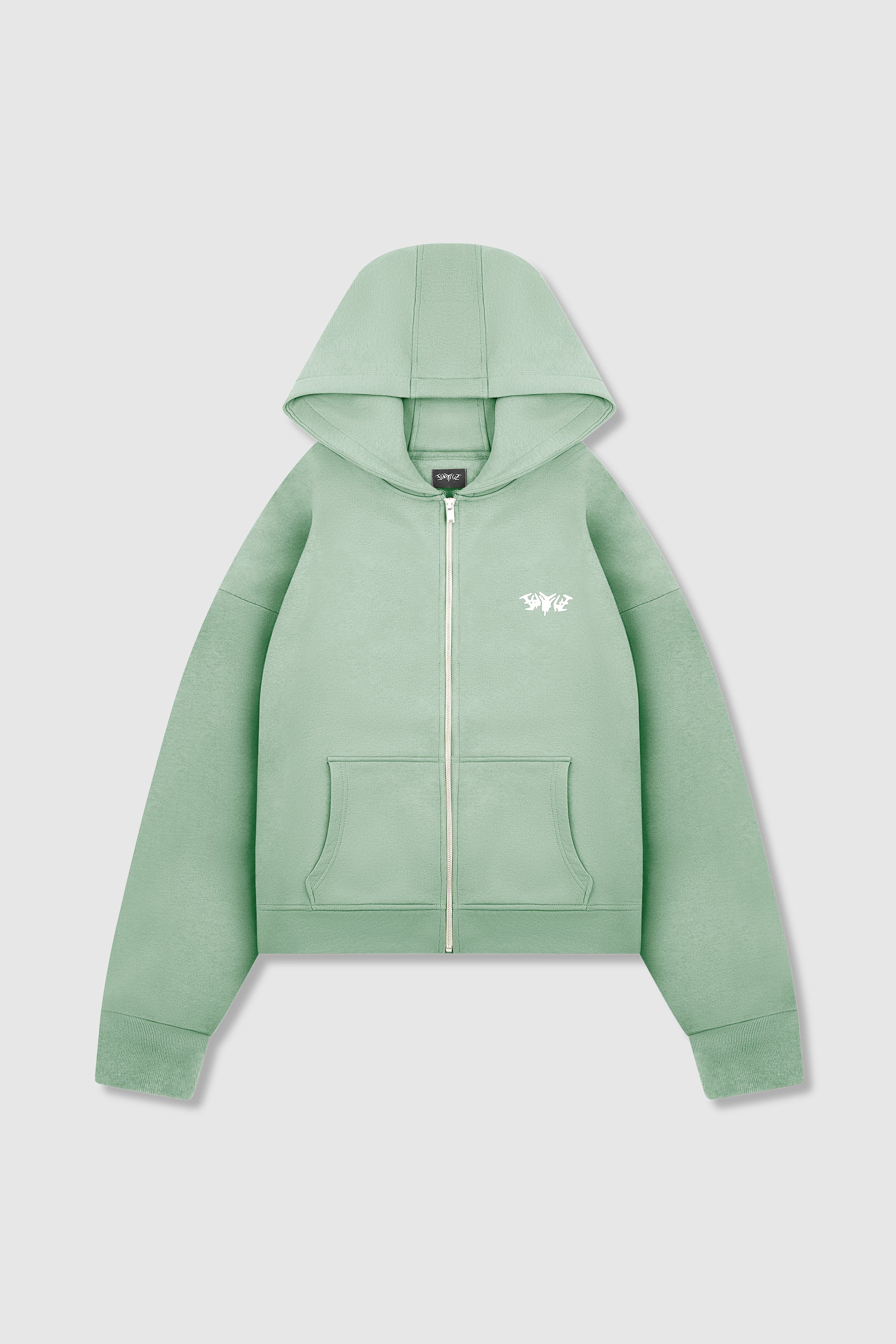 BASIC ZIP HOODIE MINT