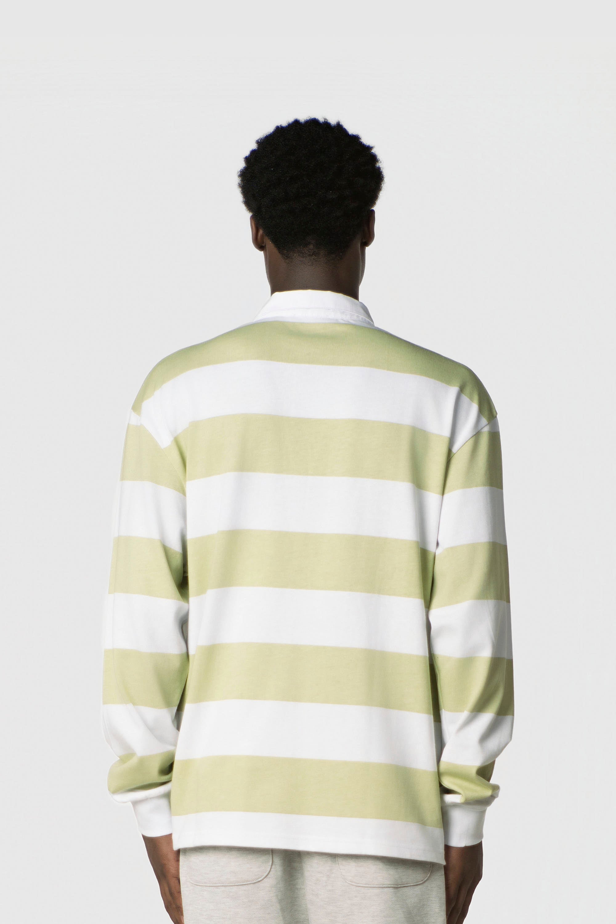 STRIPE POLO SHIRT LONG MINT