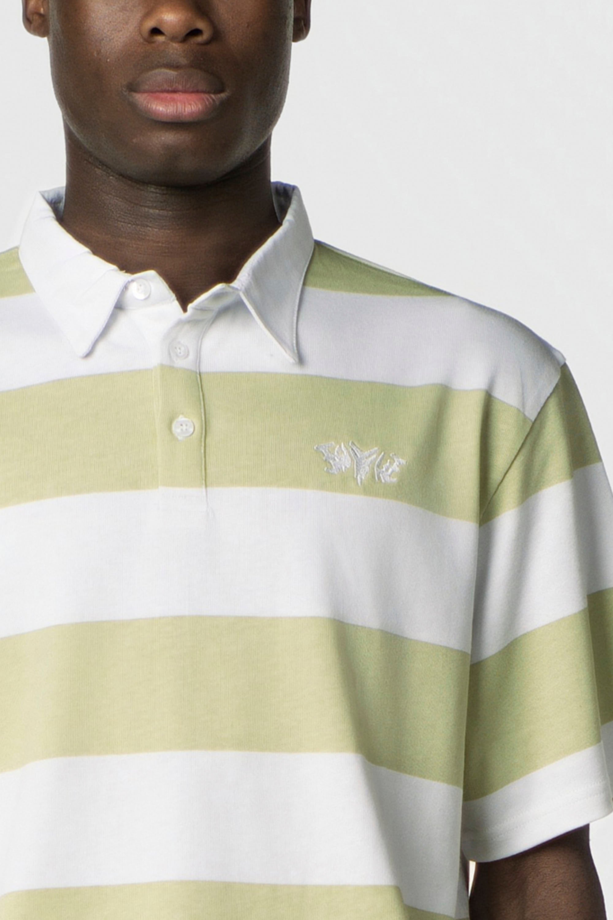 STRIPE POLO SHIRT MINT