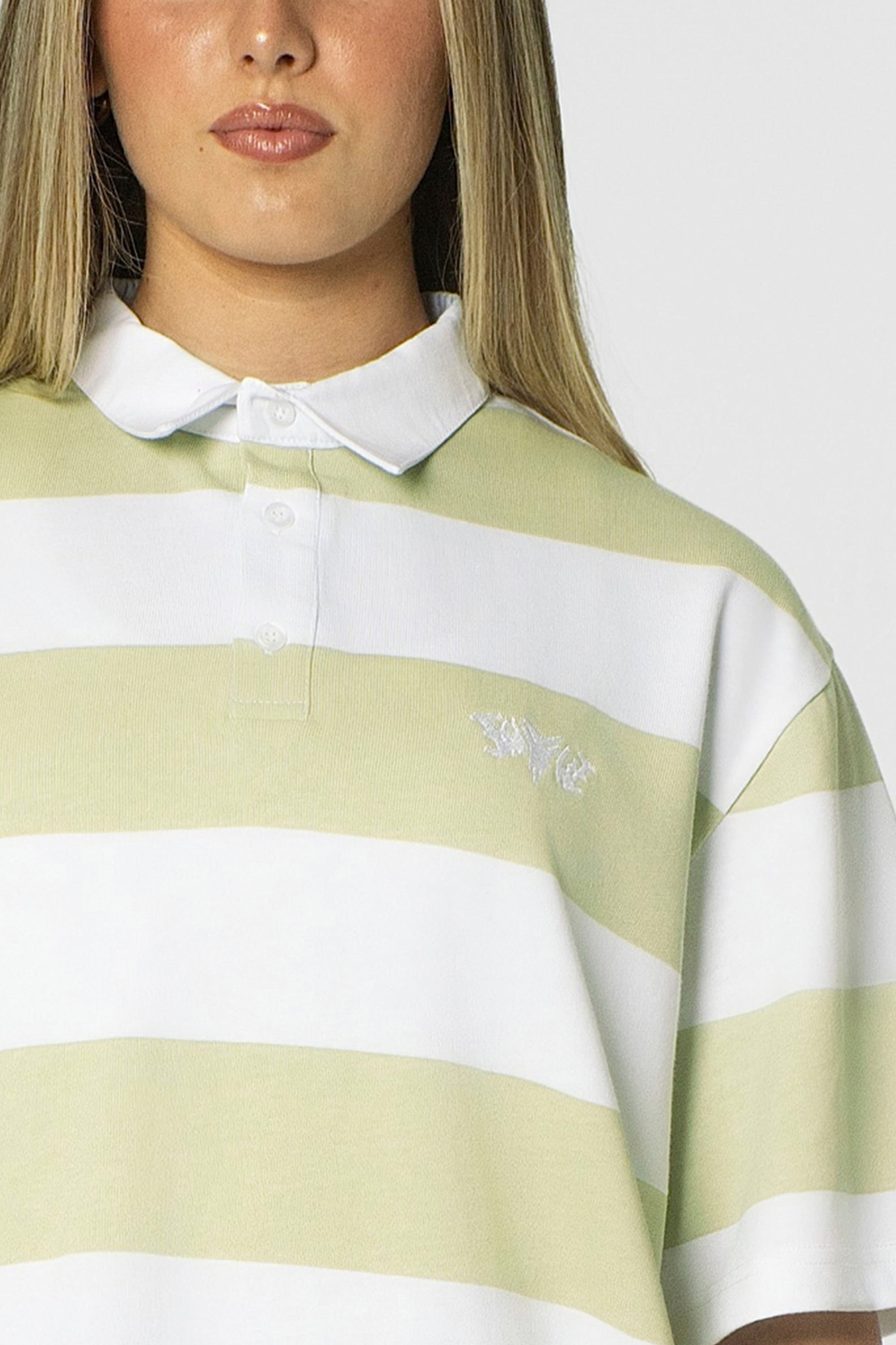 STRIPE POLO SHIRT MINT