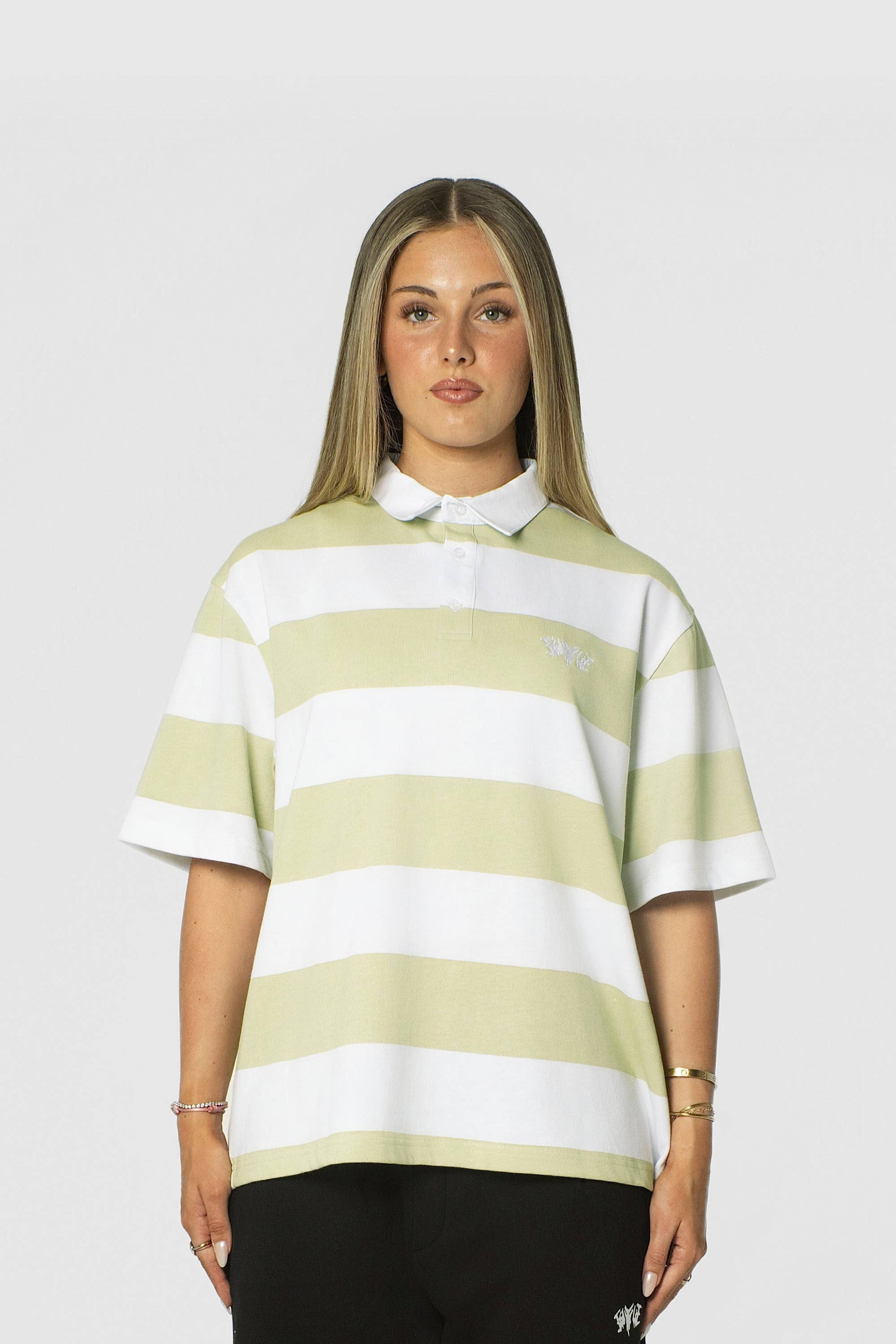 STRIPE POLO SHIRT MINT