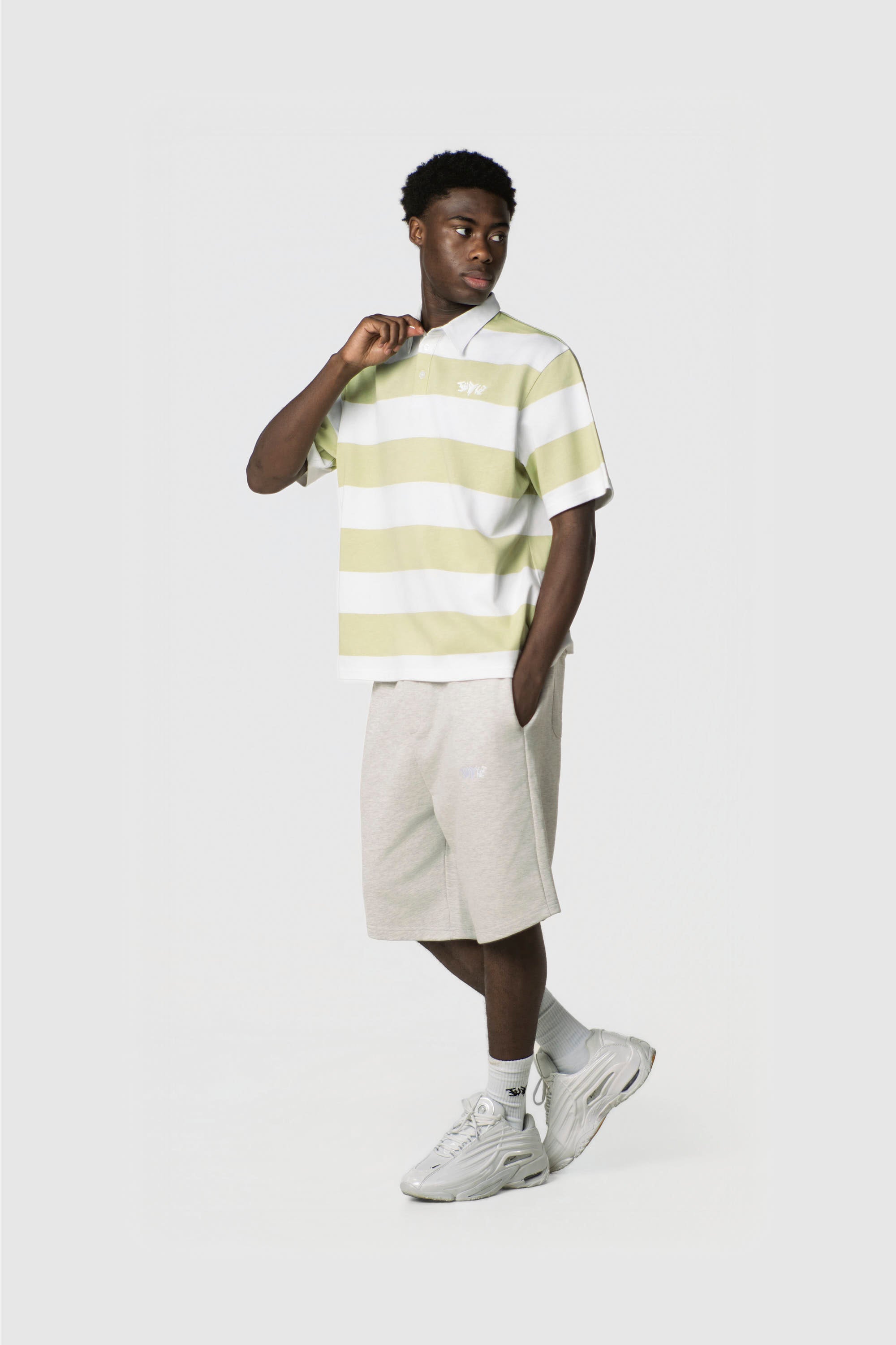 STRIPE POLO SHIRT MINT