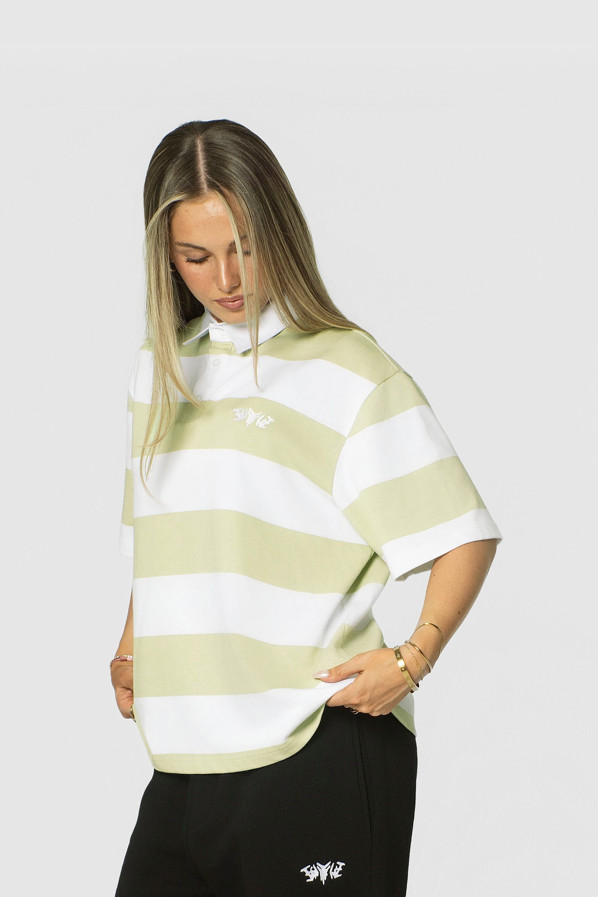 STRIPE POLO SHIRT MINT