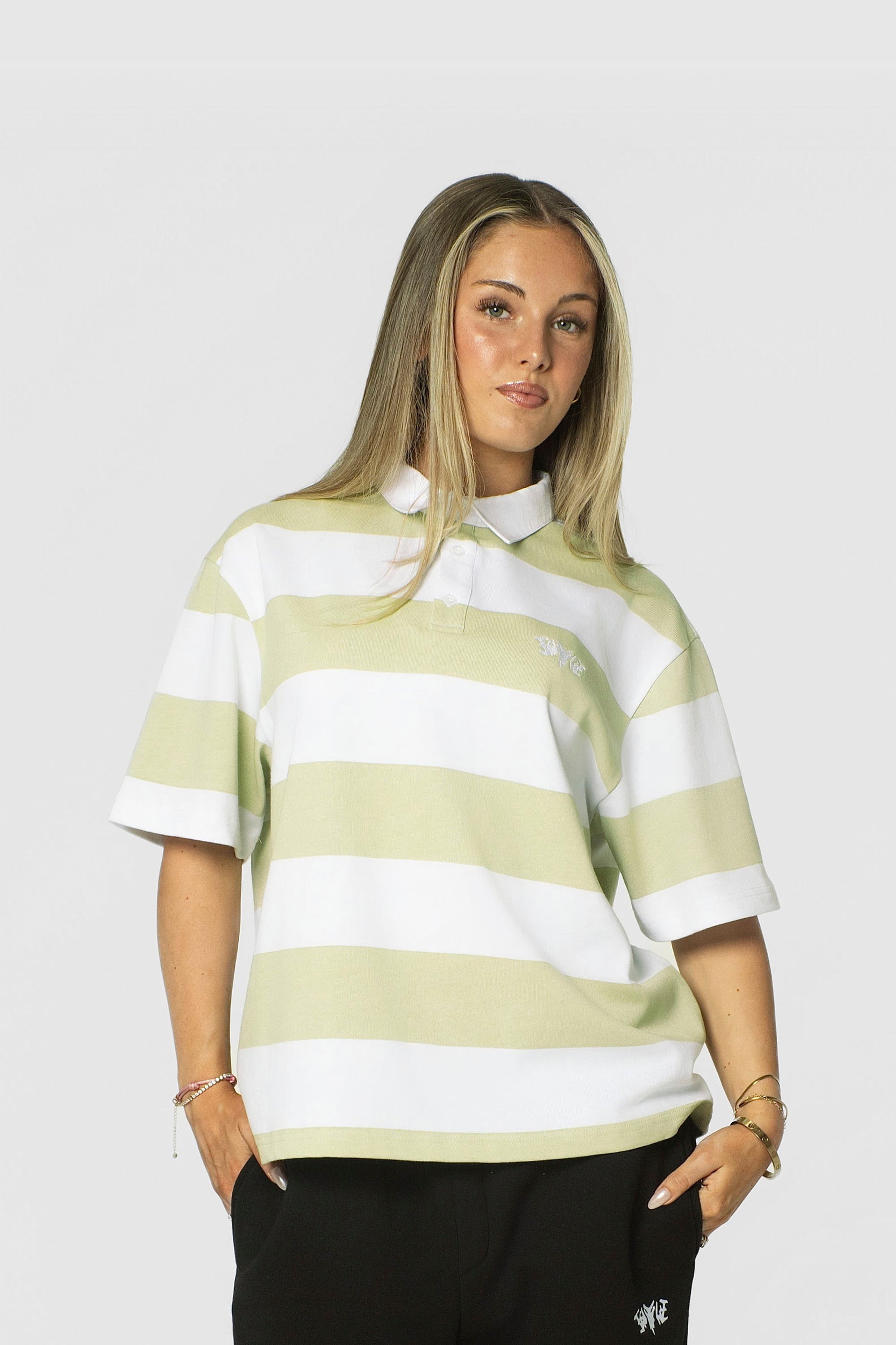 STRIPE POLO SHIRT MINT