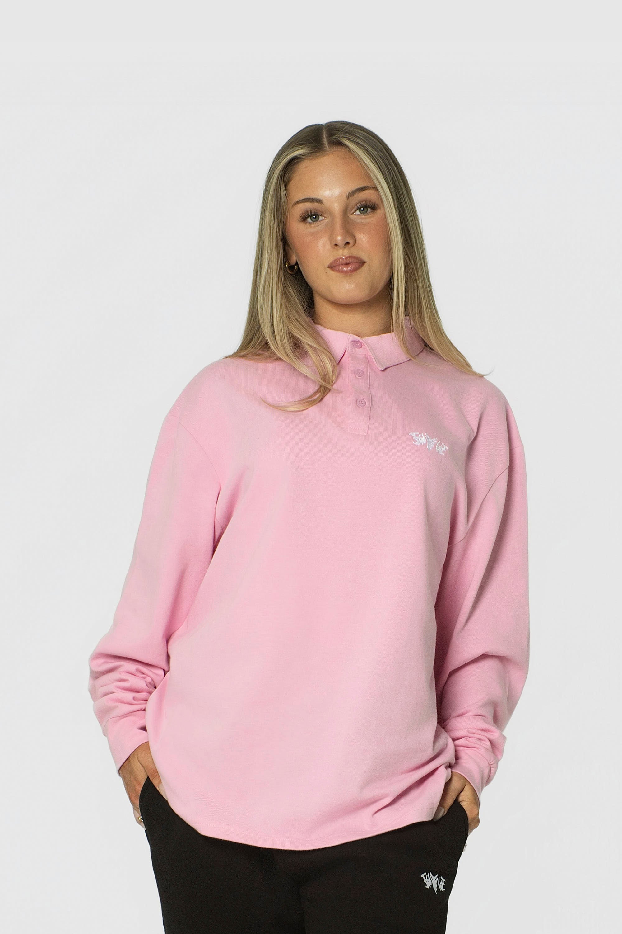 POLO SHIRT LONG PINK