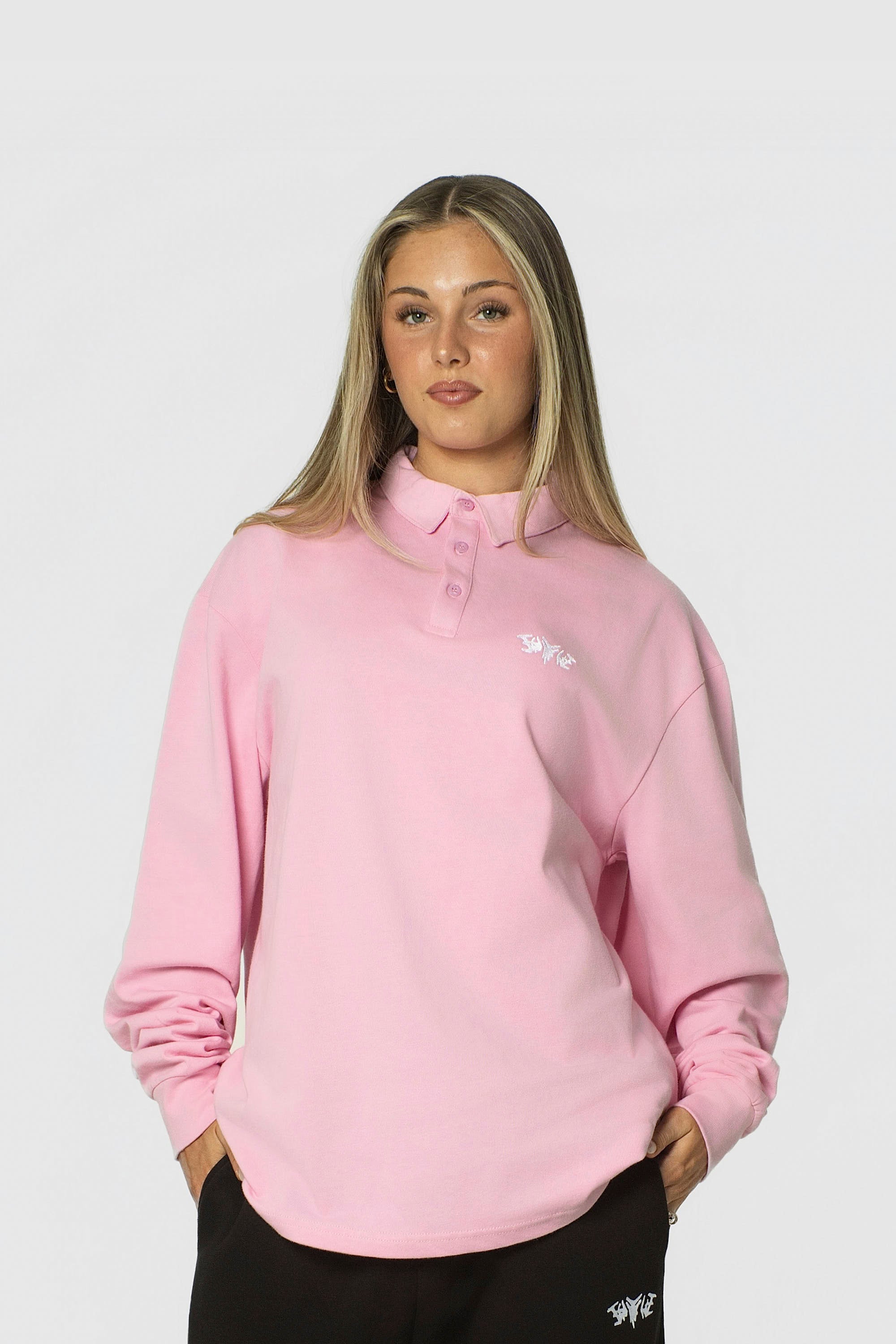 POLO SHIRT LONG PINK