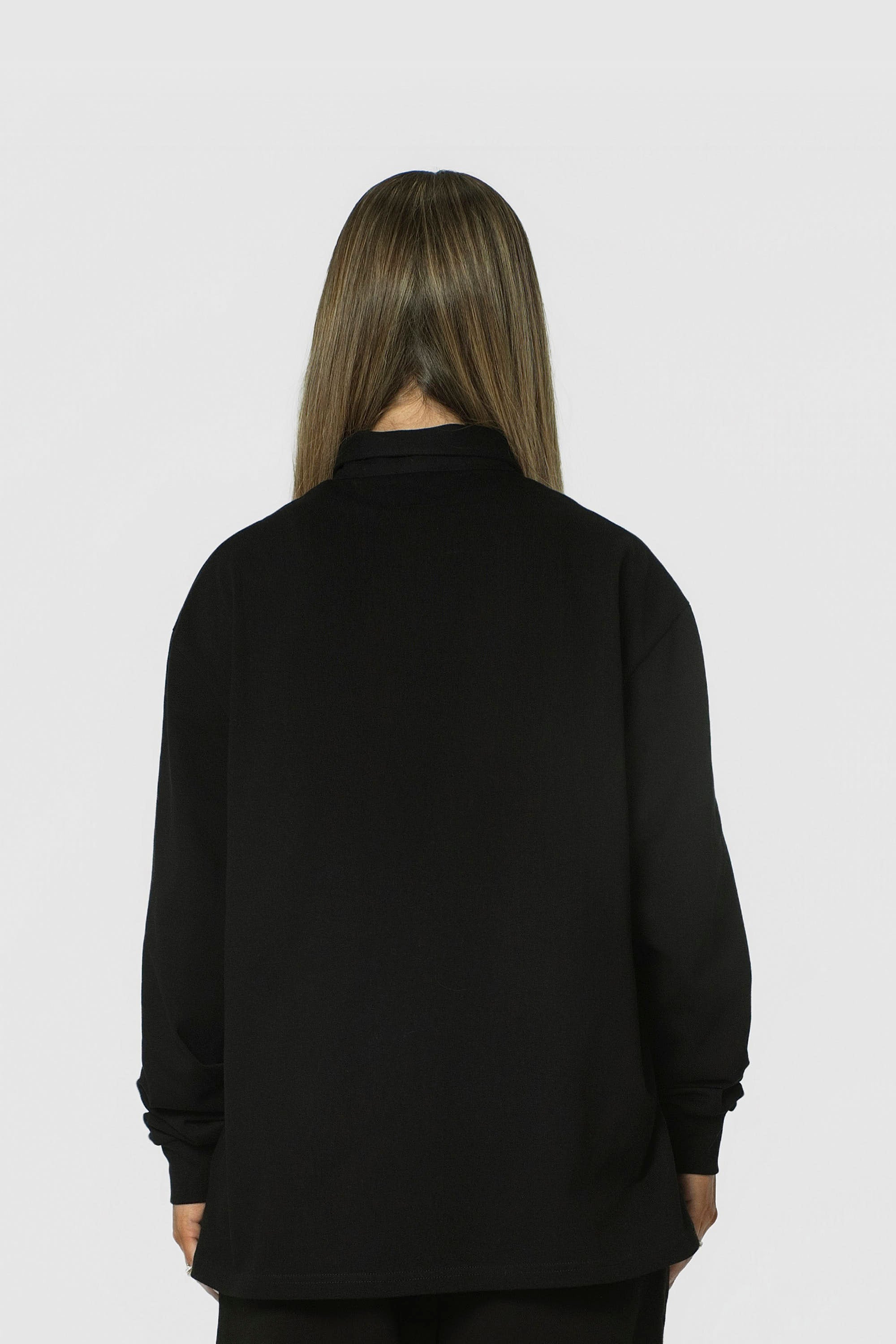 POLO SHIRT LONG BLACK