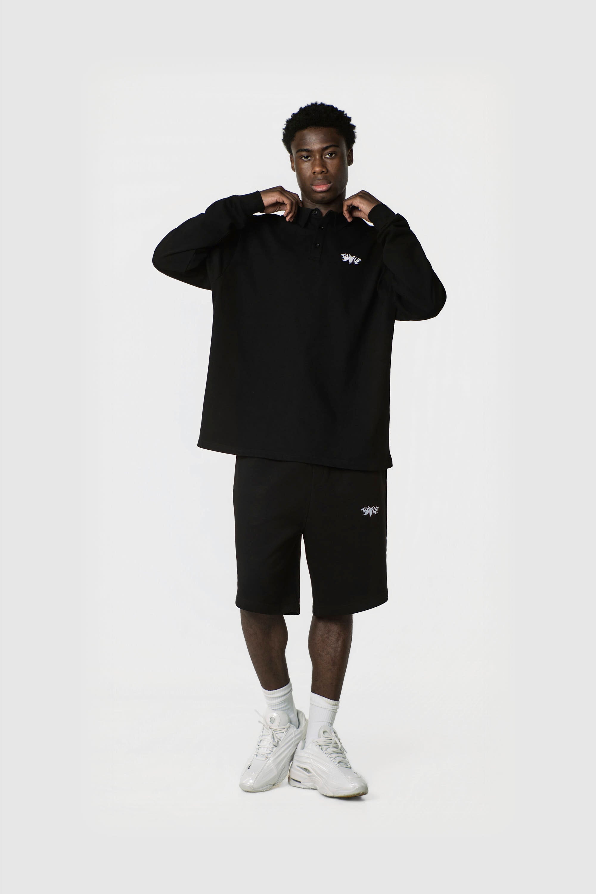 POLO SHIRT LONG BLACK