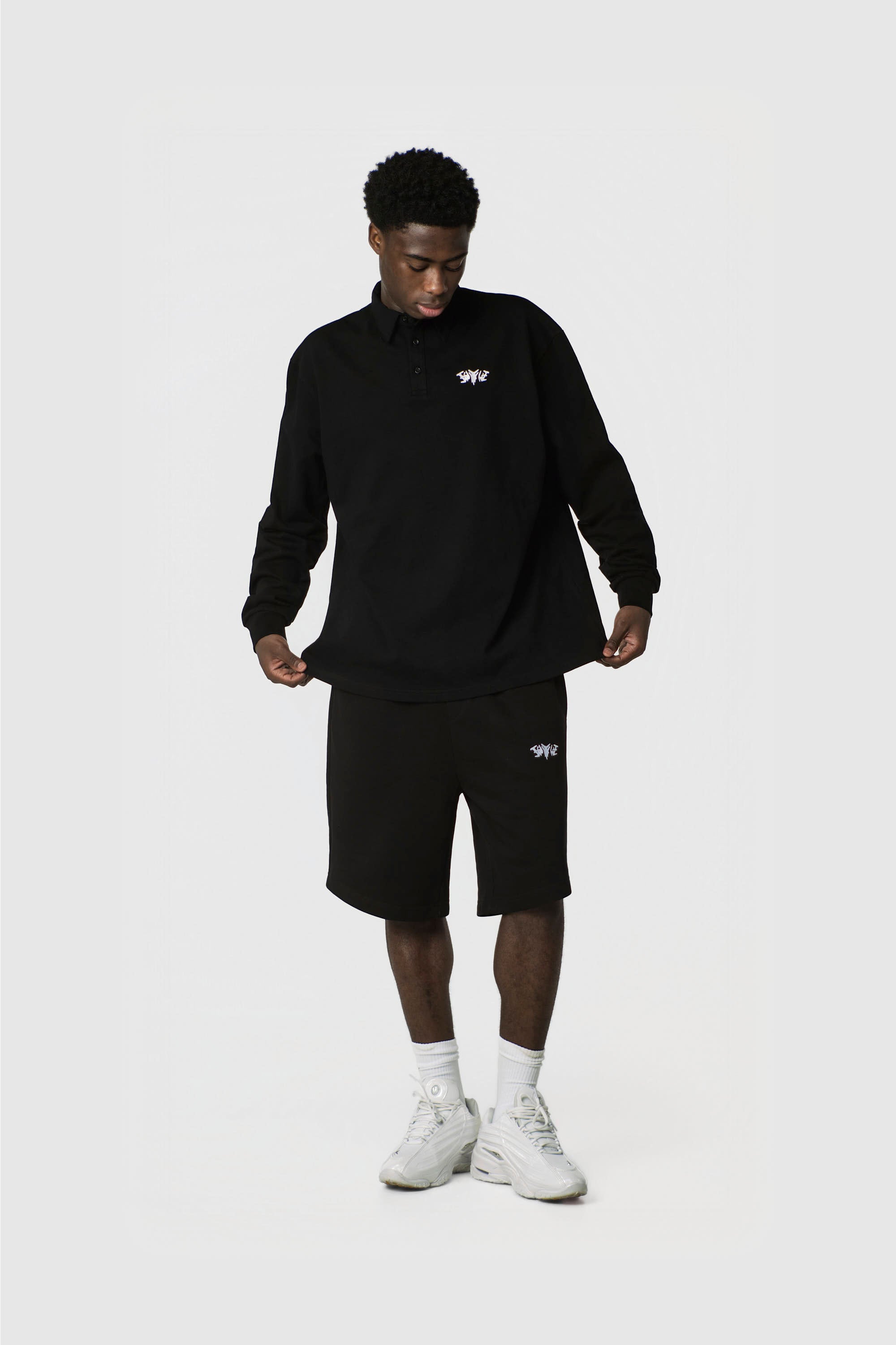 POLO SHIRT LONG BLACK