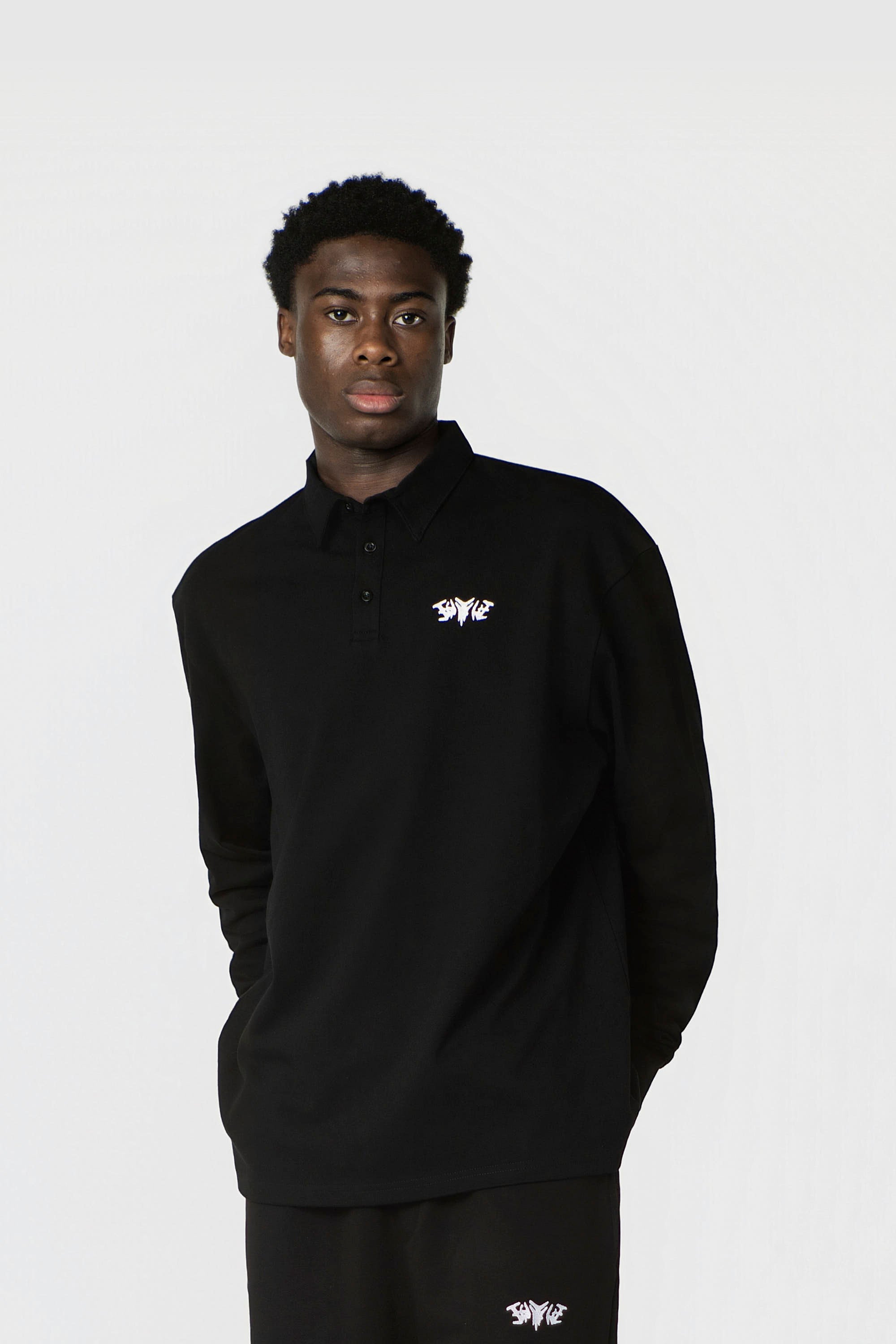POLO SHIRT LONG BLACK