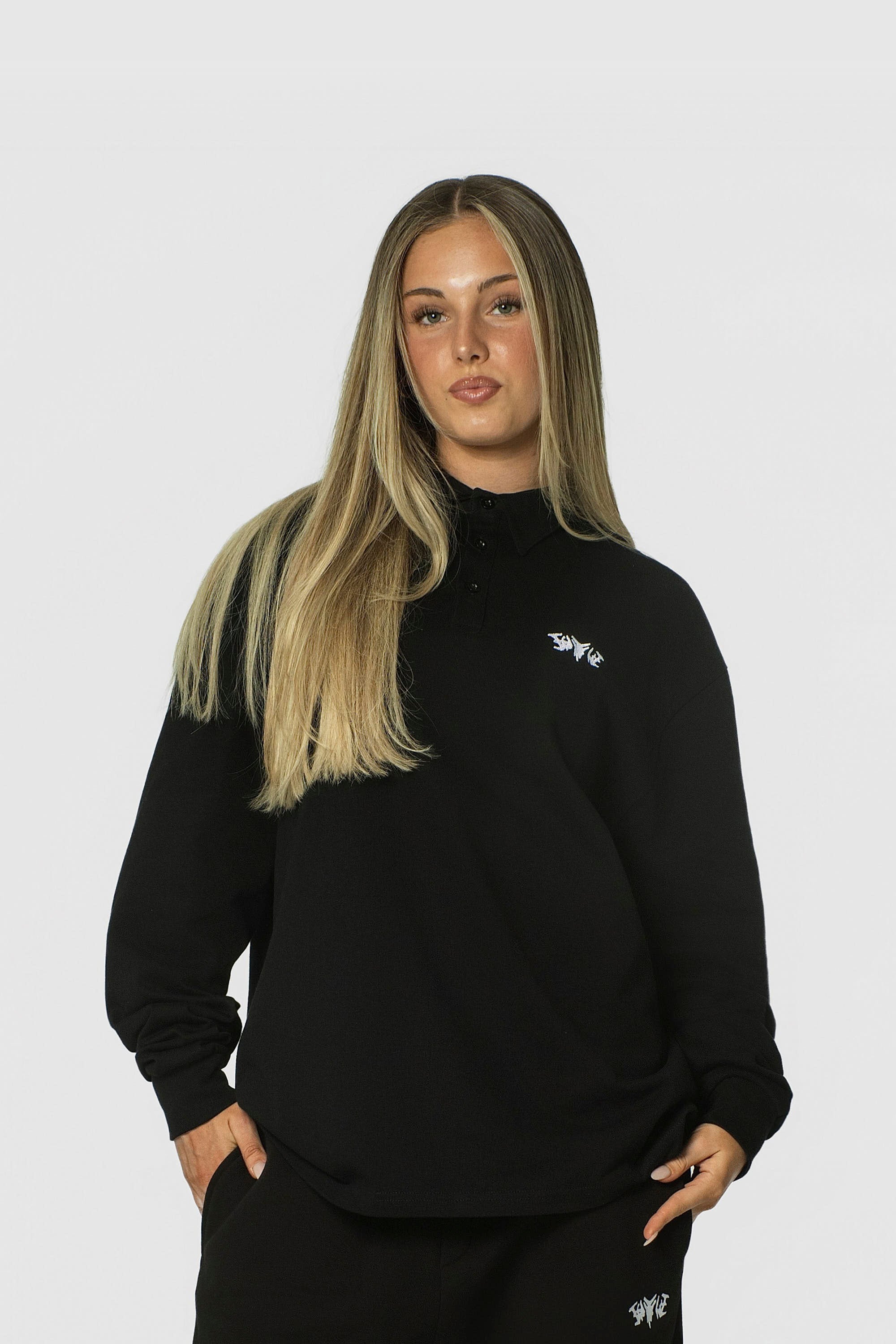 POLO SHIRT LONG BLACK