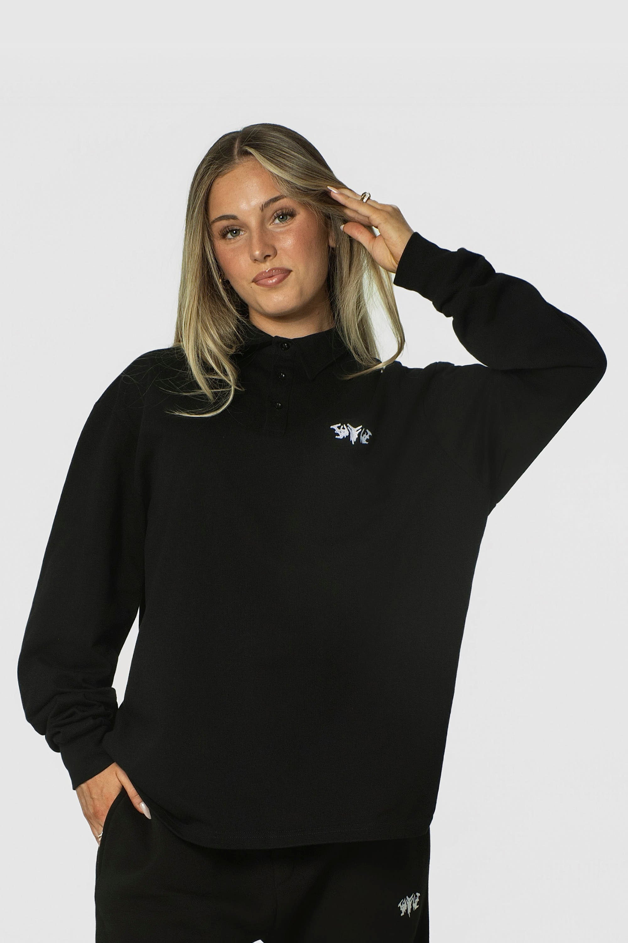 POLO SHIRT LONG BLACK