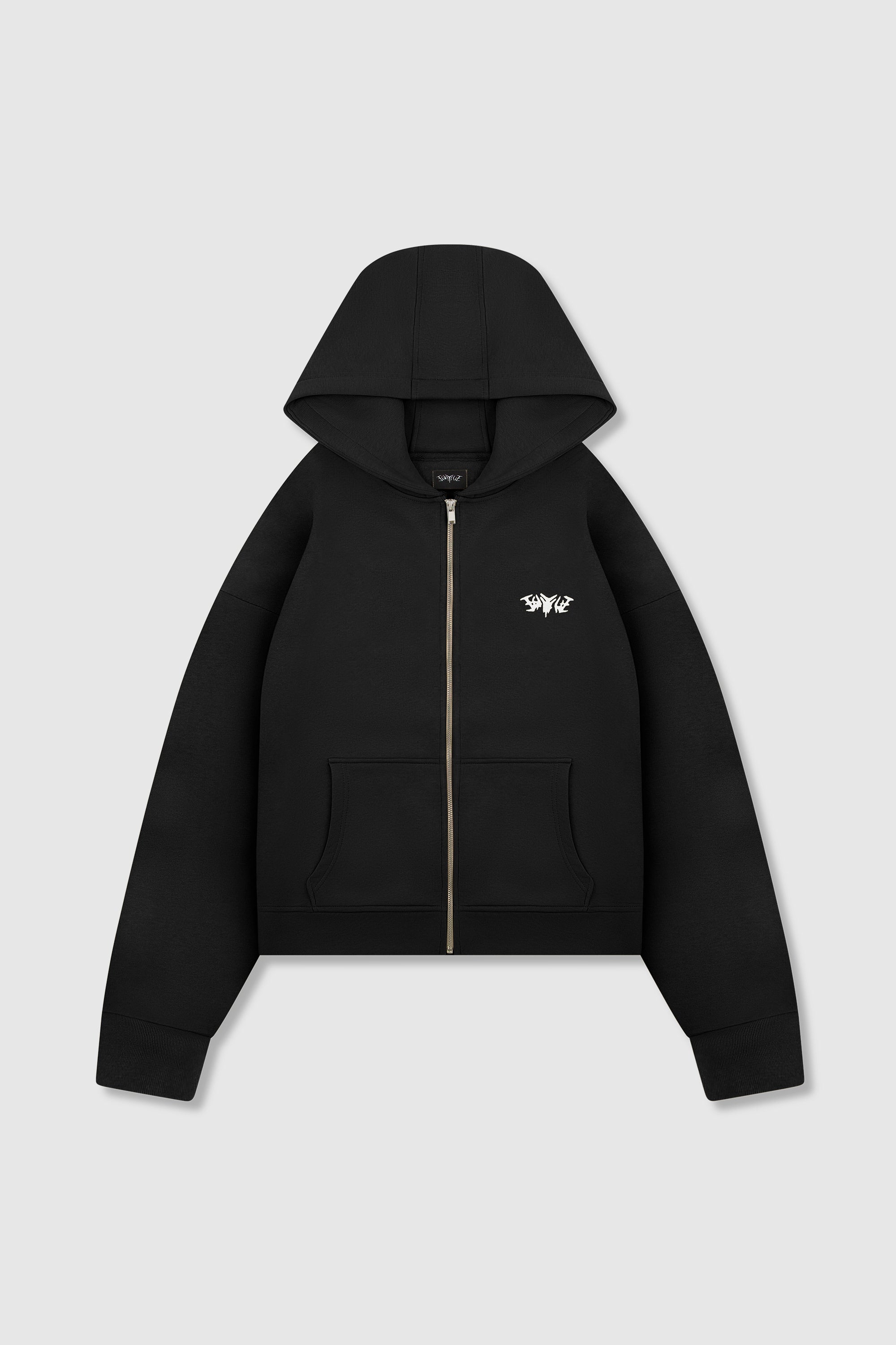 BASIC ZIP HOODIE BLACK