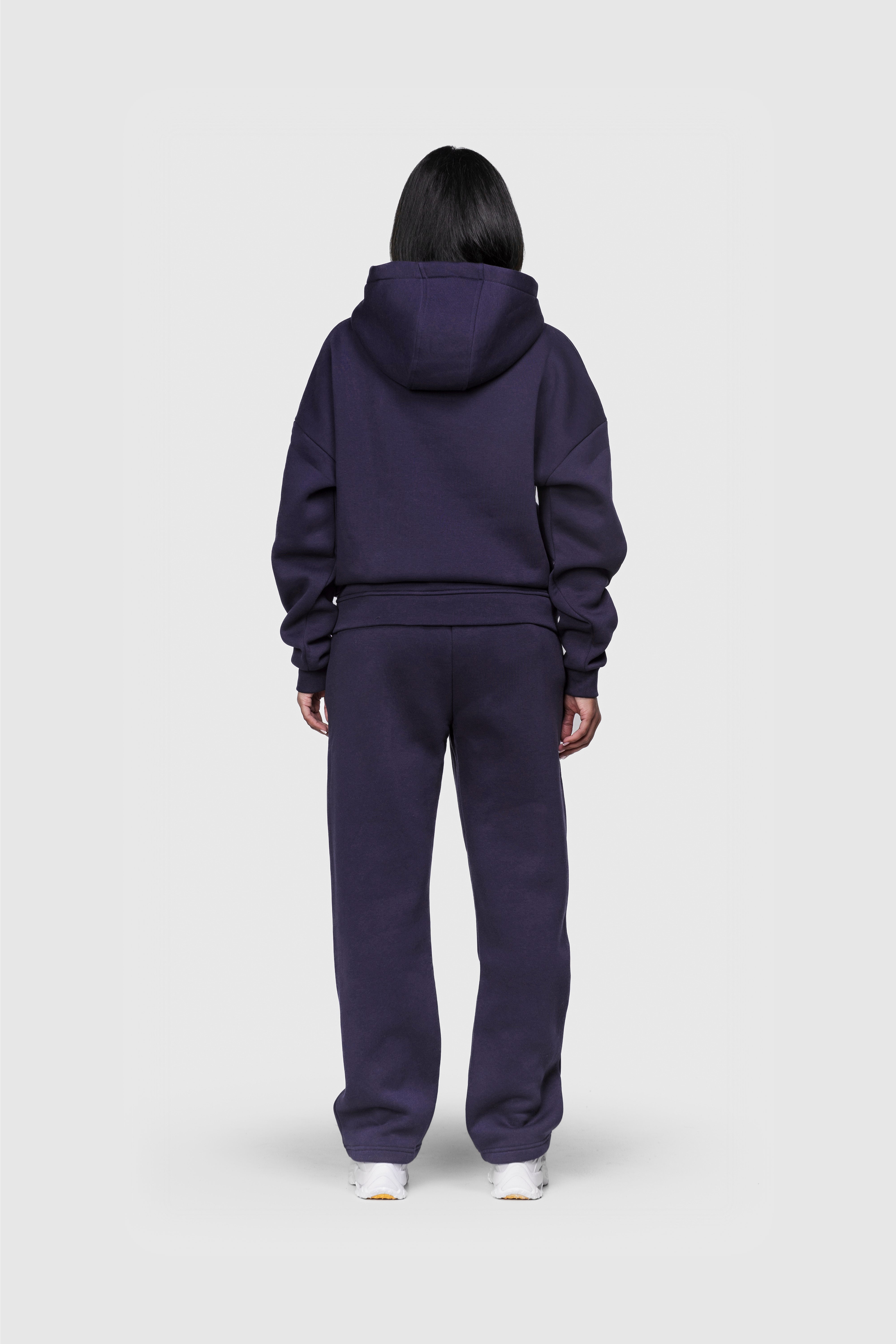 BASIC HOODIE DARK GRAPE