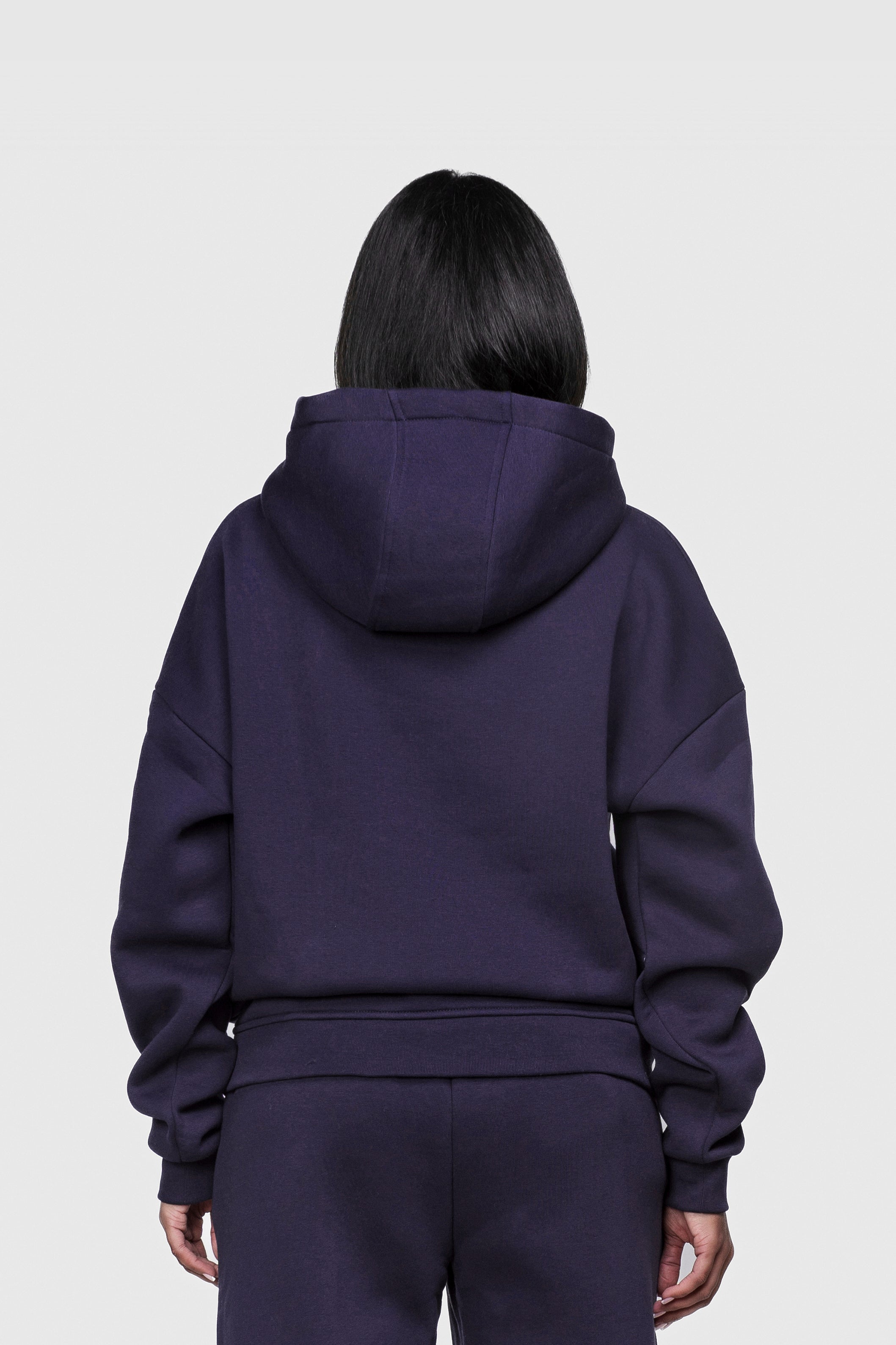 BASIC HOODIE DARK GRAPE