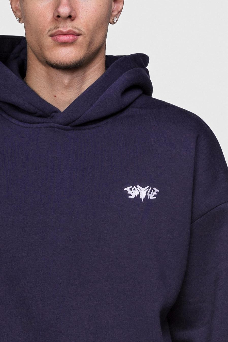 BASIC HOODIE DARK GRAPE