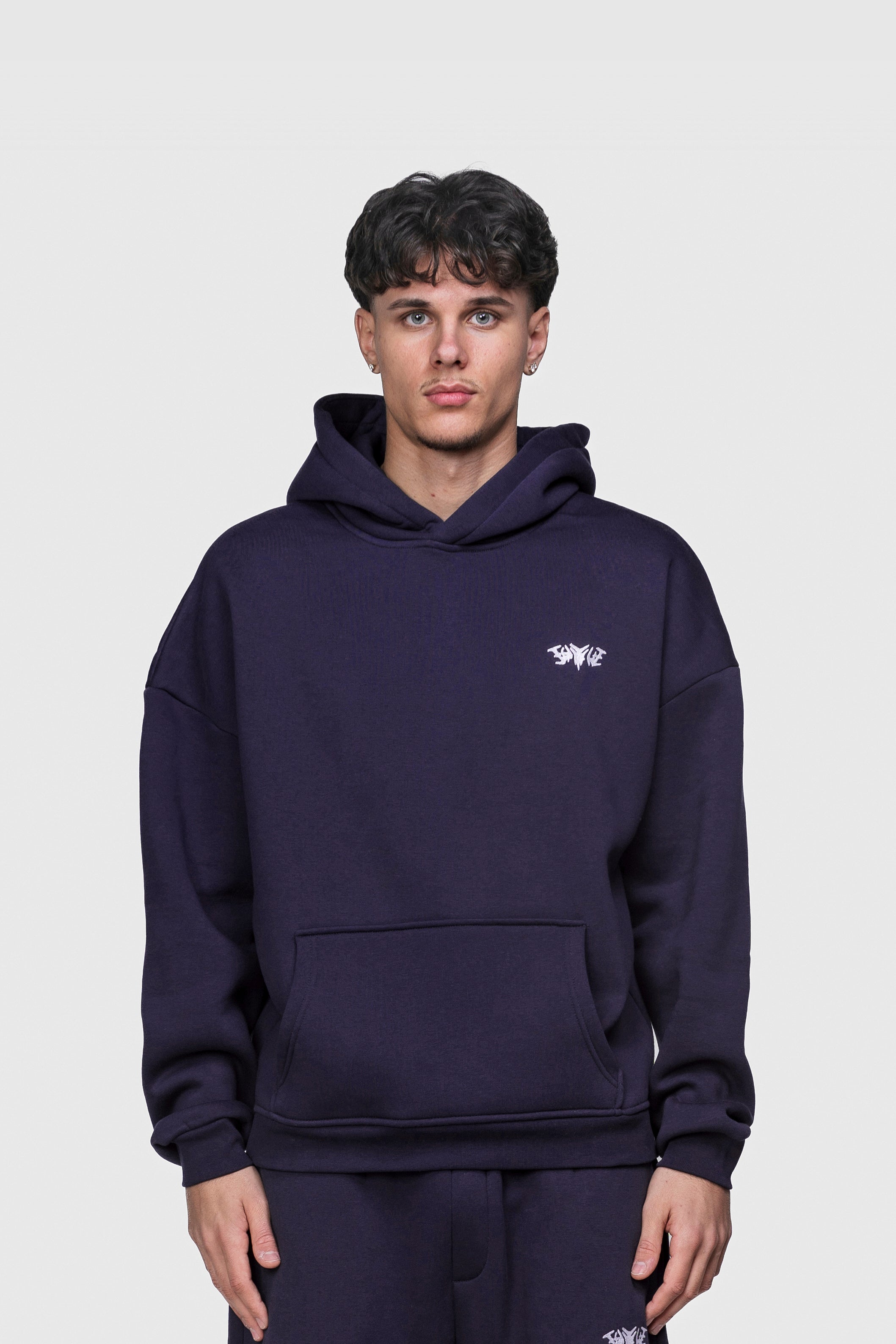 BASIC HOODIE DARK GRAPE