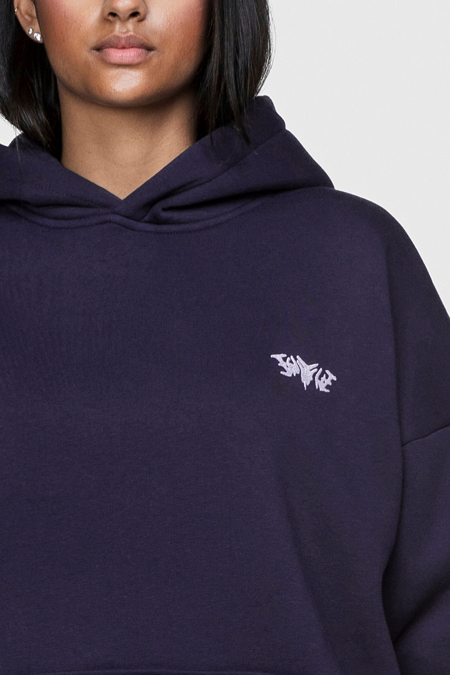 BASIC HOODIE DARK GRAPE