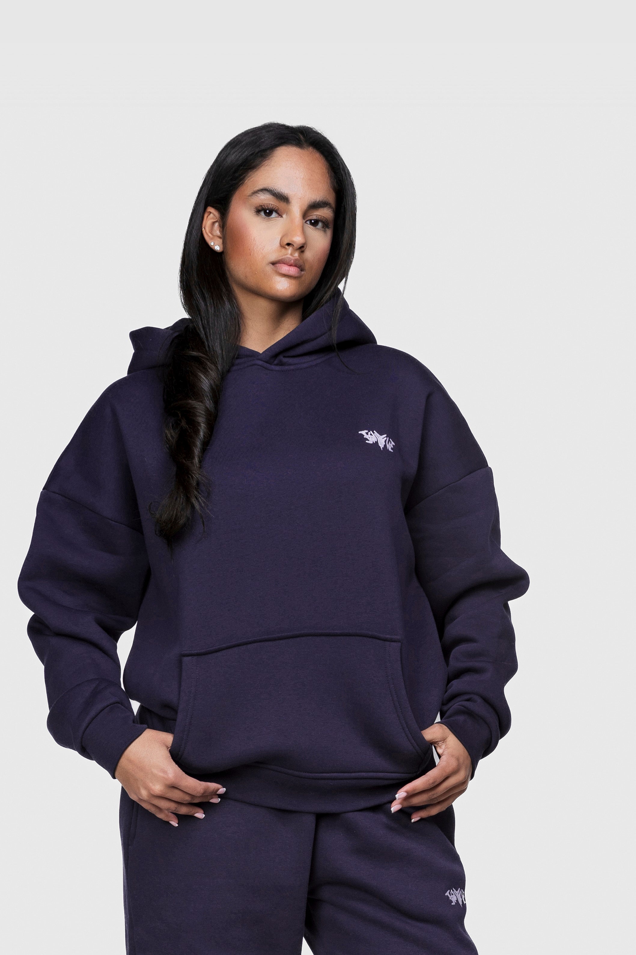 BASIC HOODIE DARK GRAPE