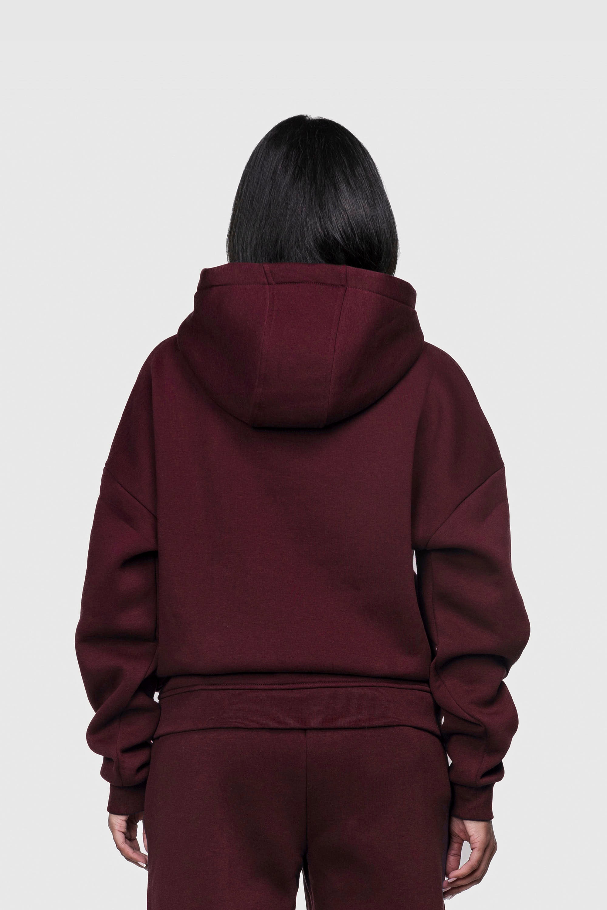 BASIC HOODIE REDWINE