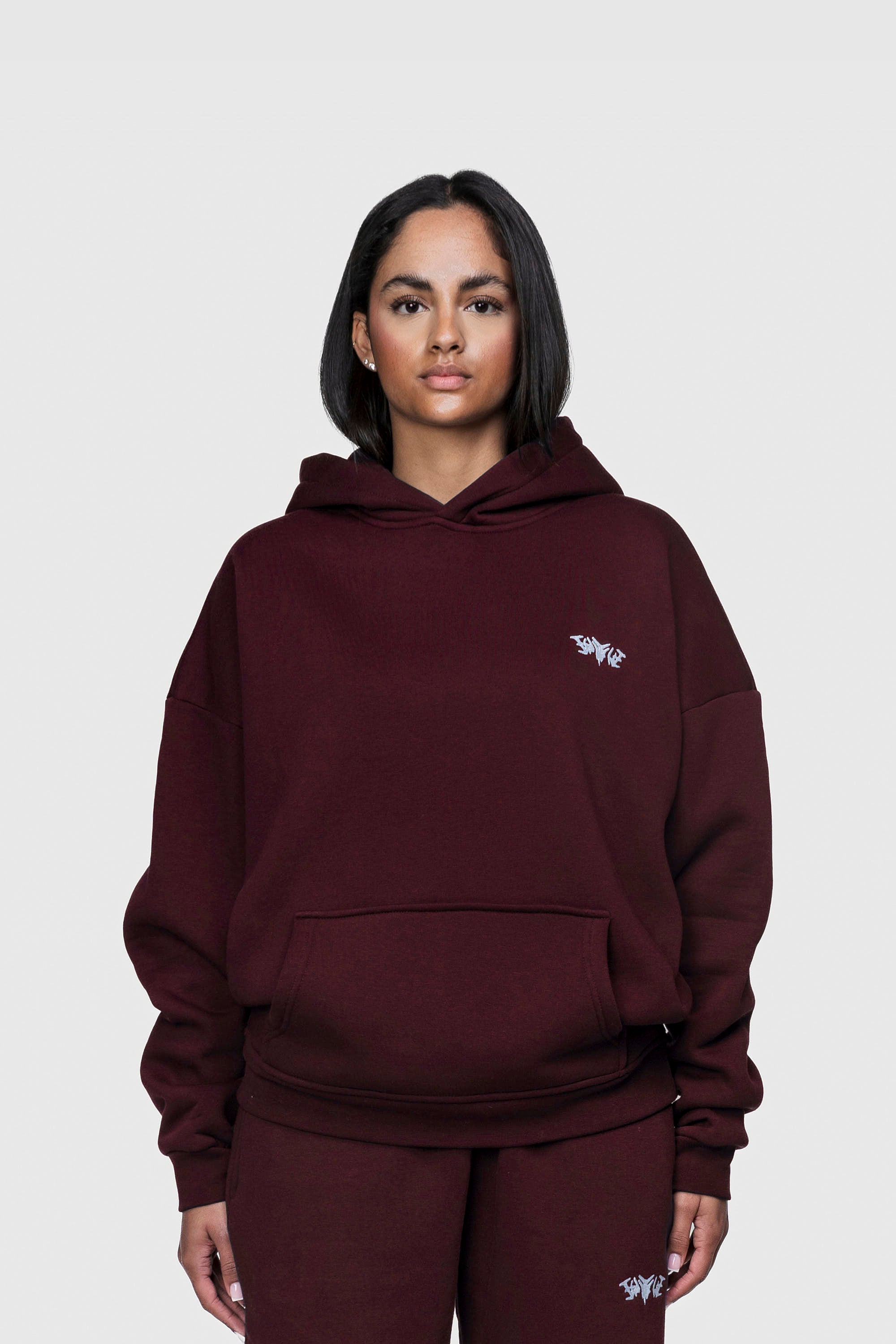 BASIC HOODIE REDWINE