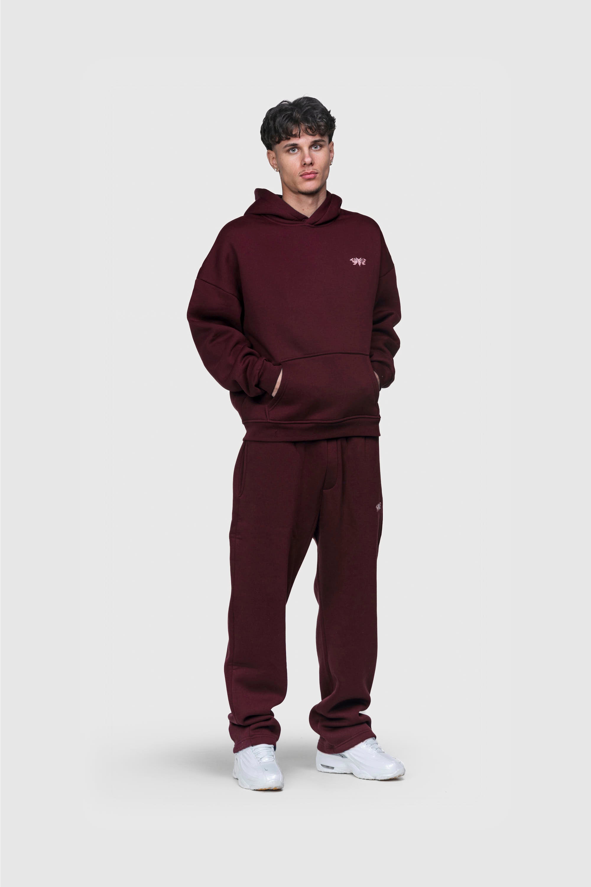 BASIC HOODIE REDWINE