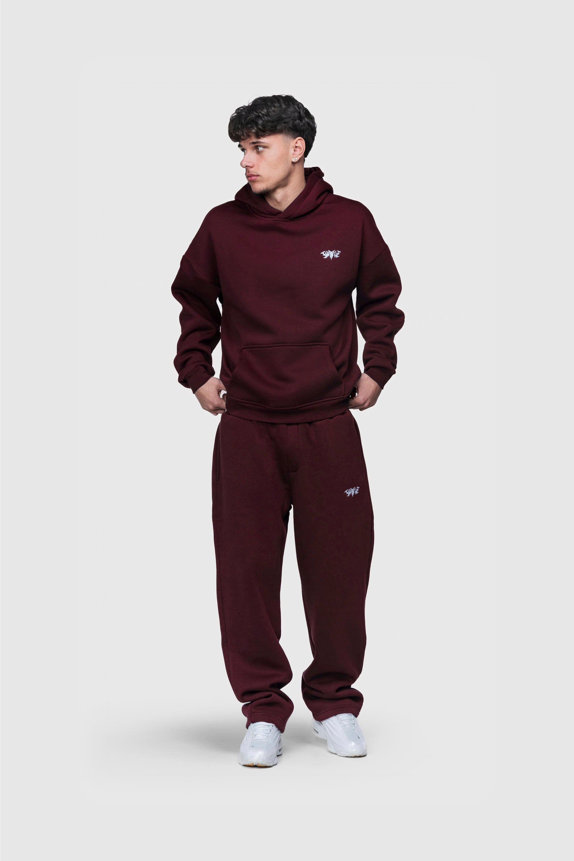 BASIC HOODIE REDWINE