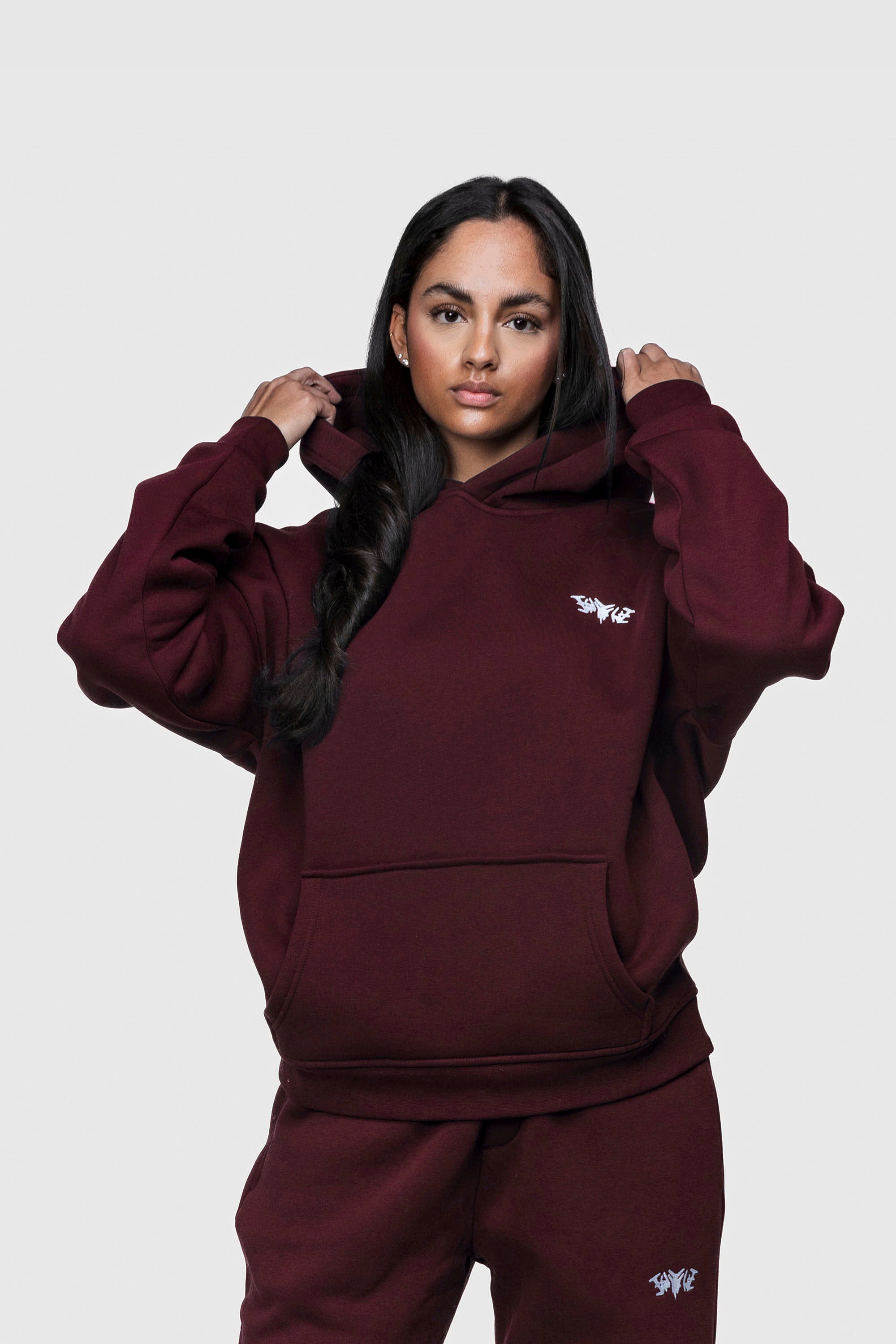 BASIC HOODIE REDWINE