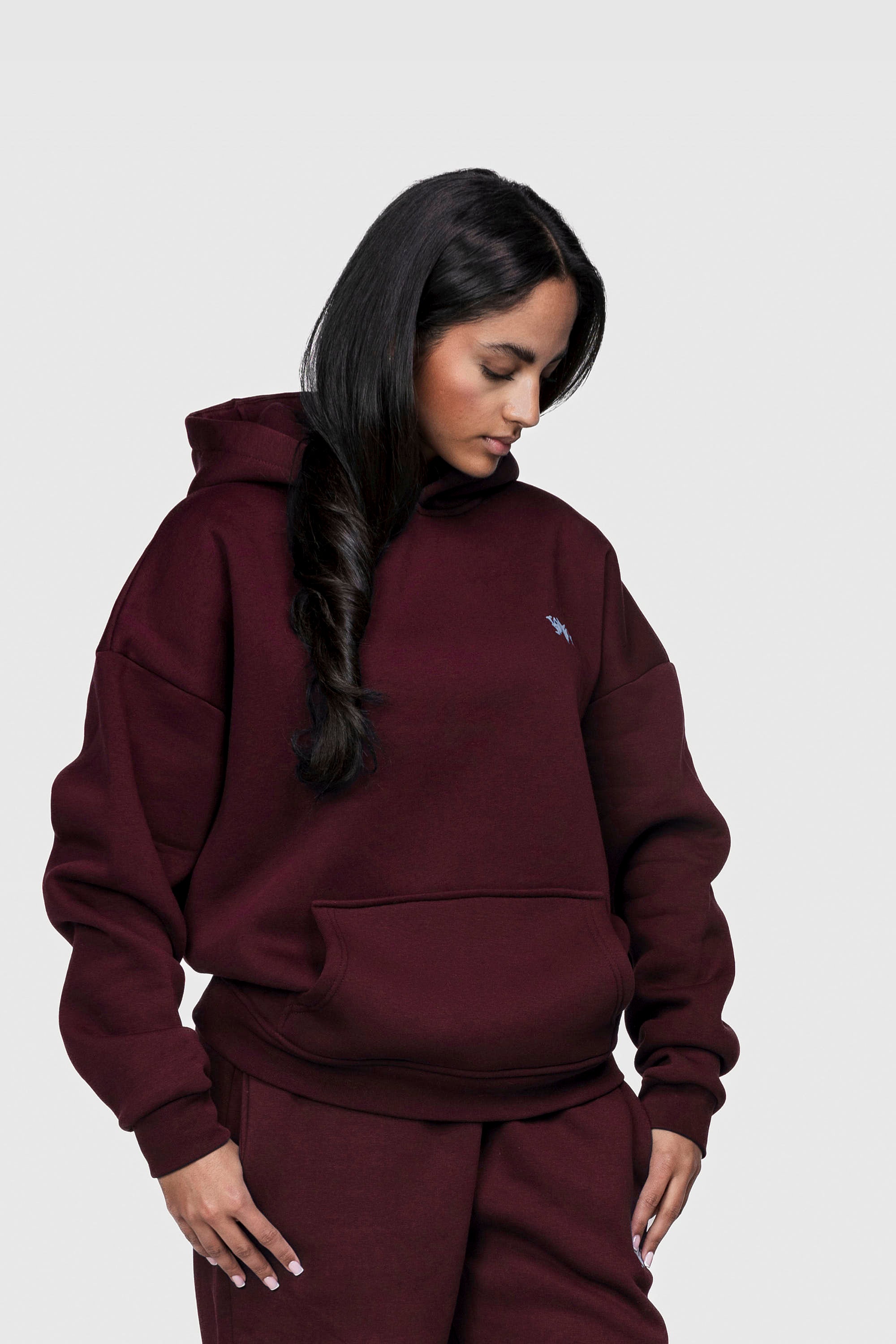 BASIC HOODIE REDWINE