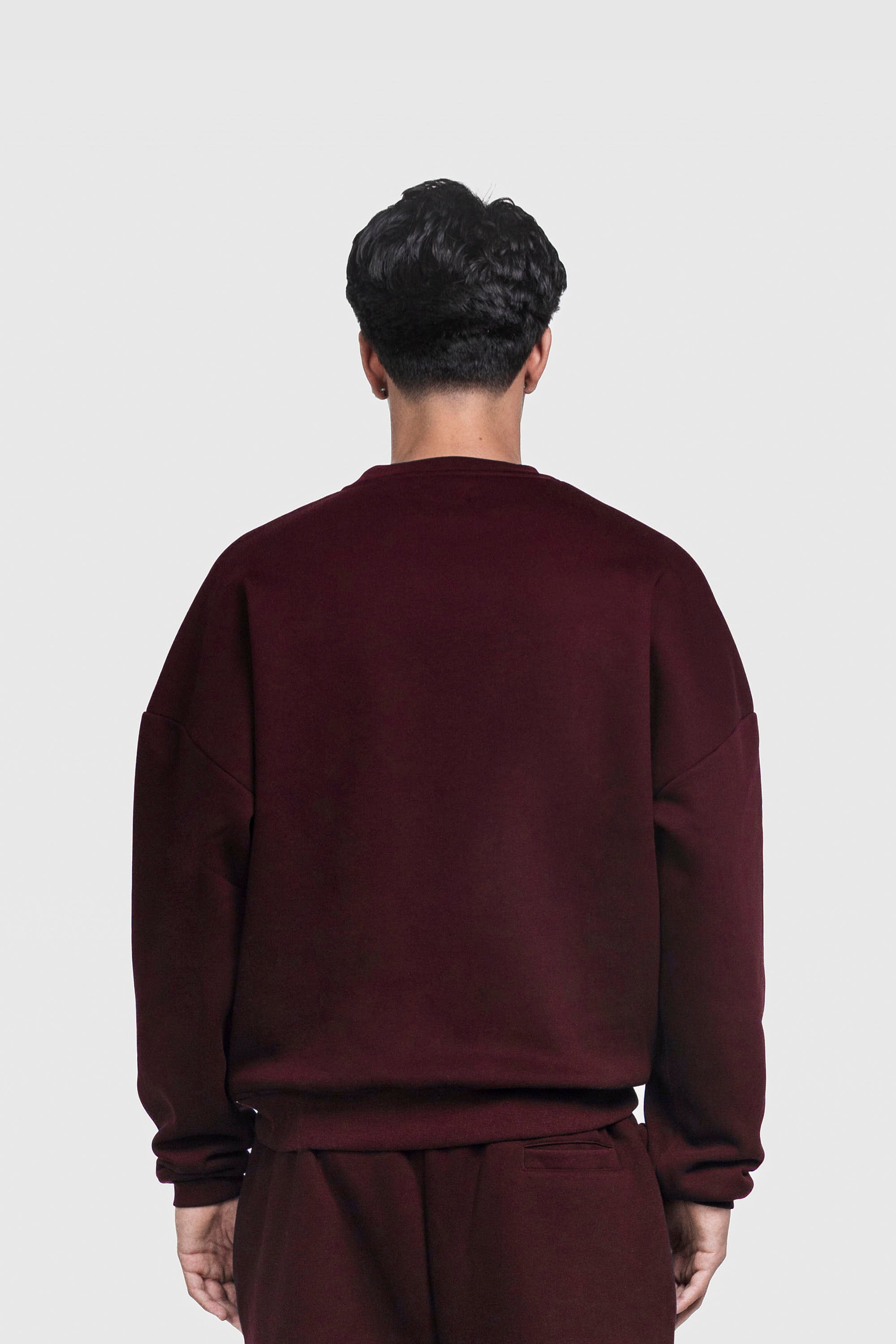 BASIC SWEATER REDWINE