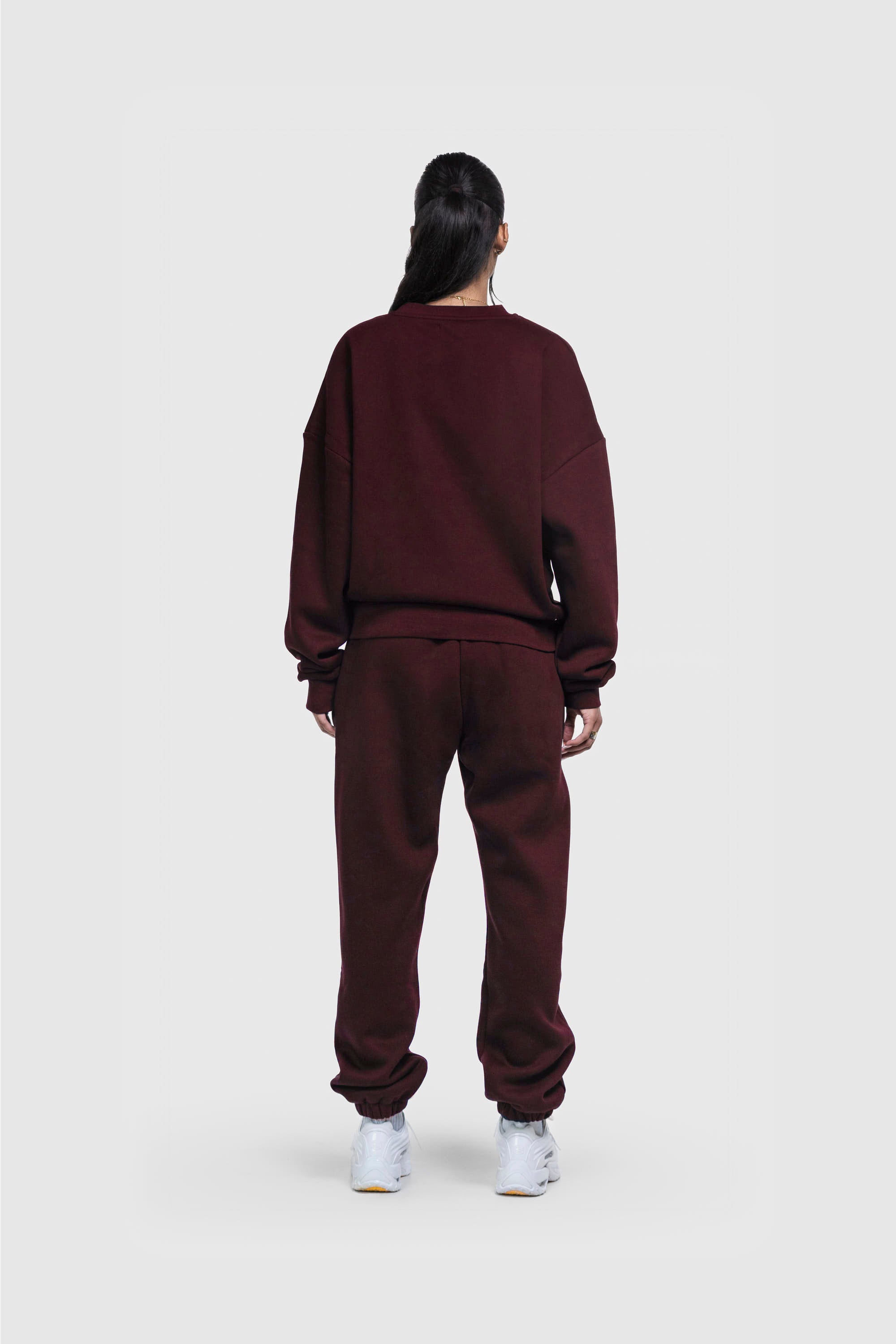 BASIC SWEATER REDWINE