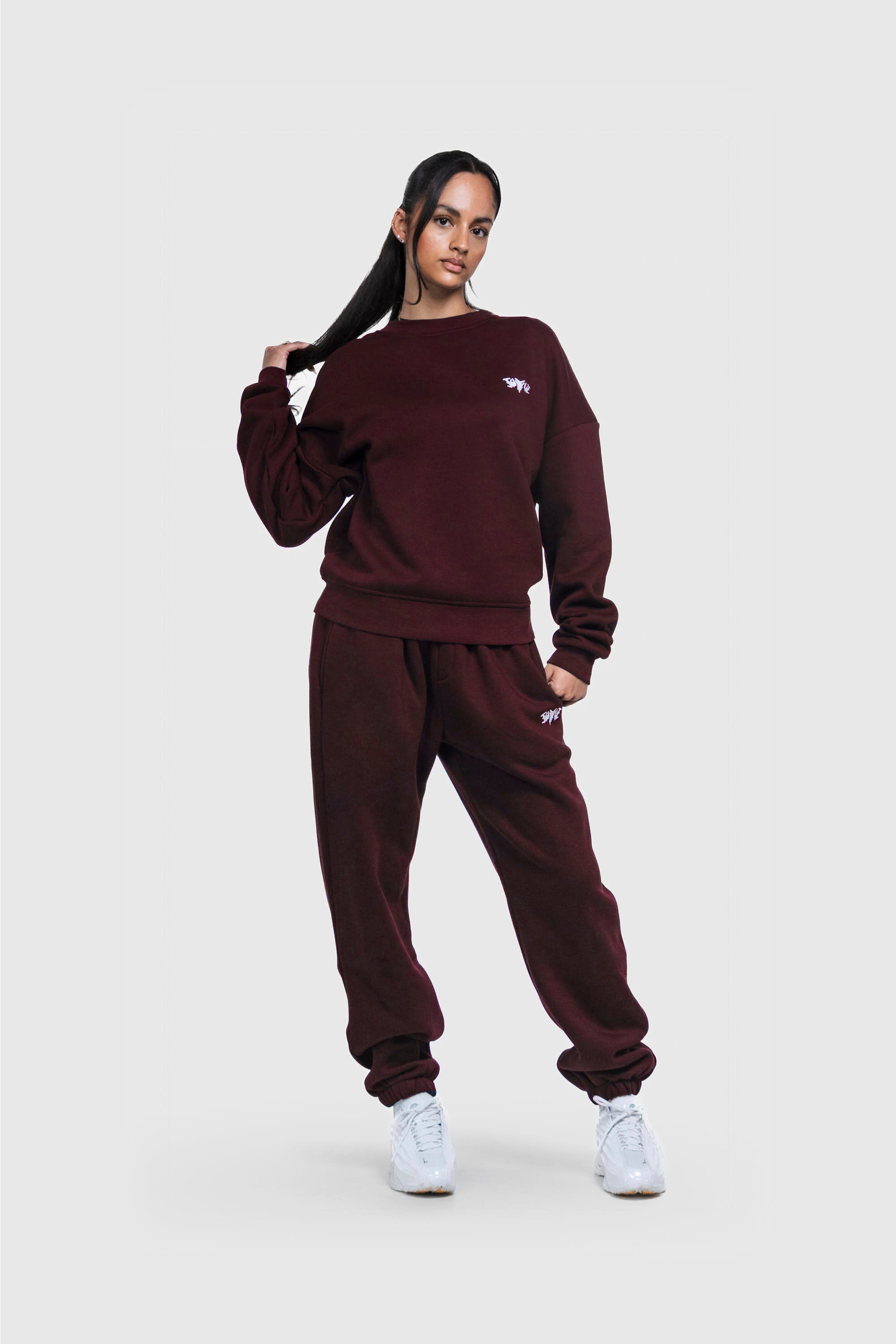 BASIC SWEATER REDWINE