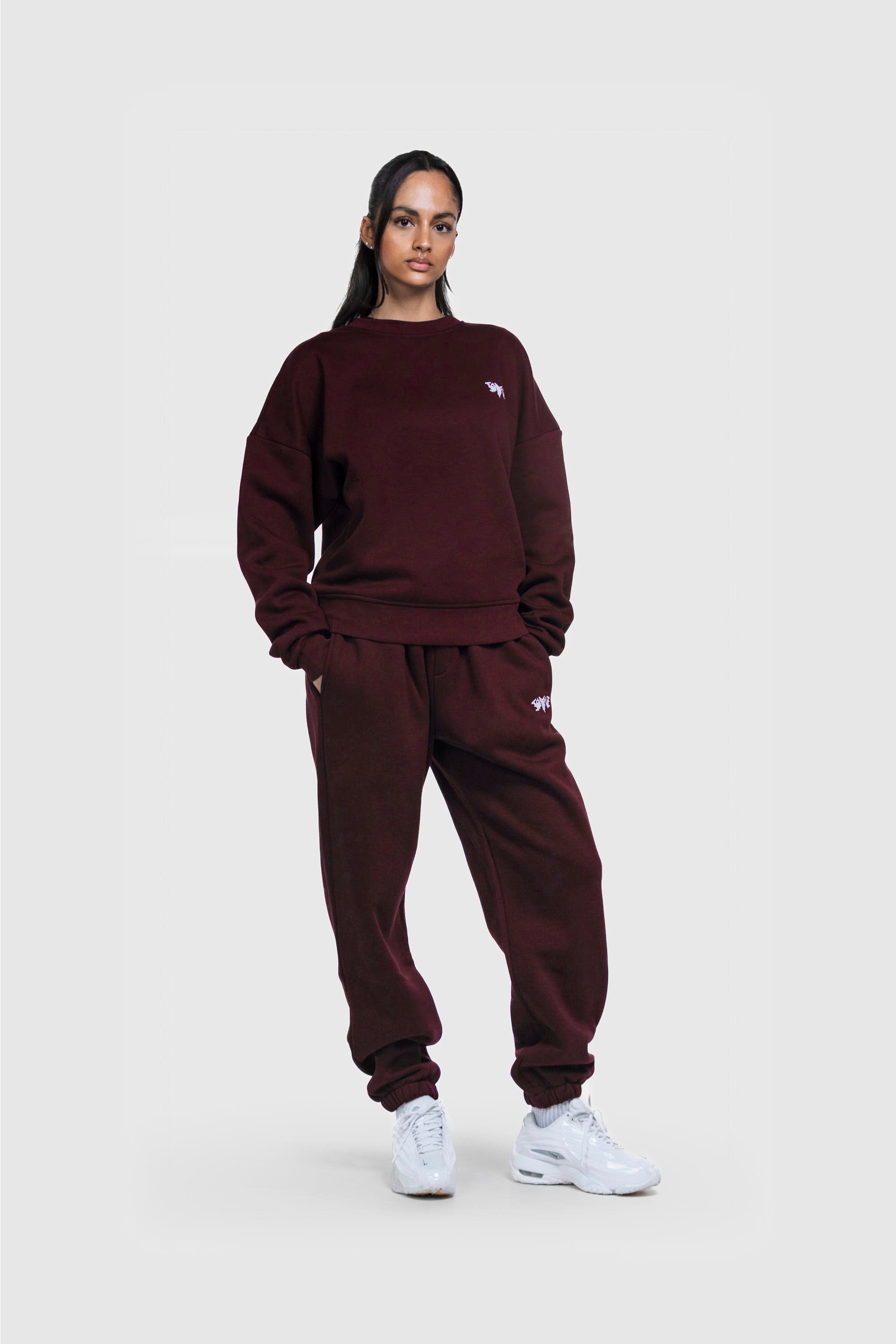 BASIC SWEATER REDWINE