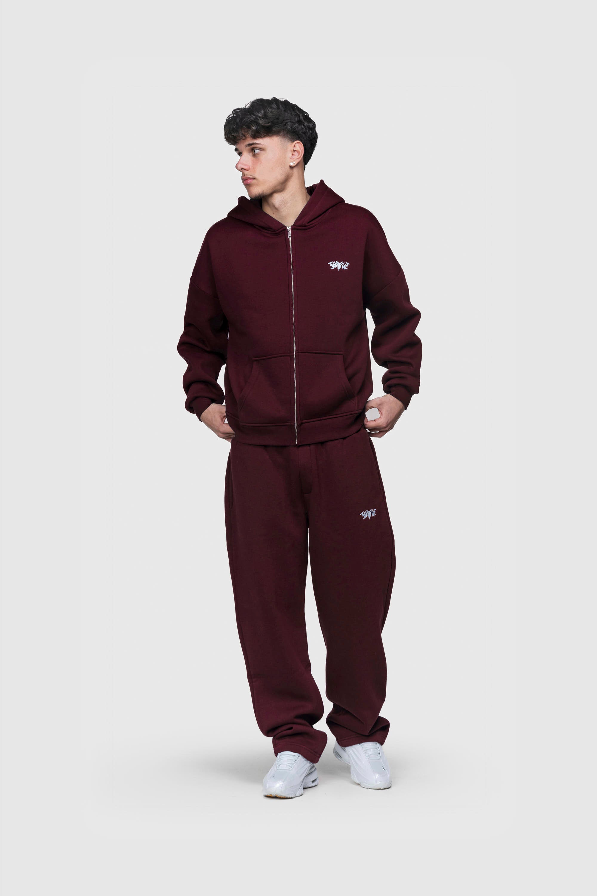 BASIC SWEATPANTS REDWINE