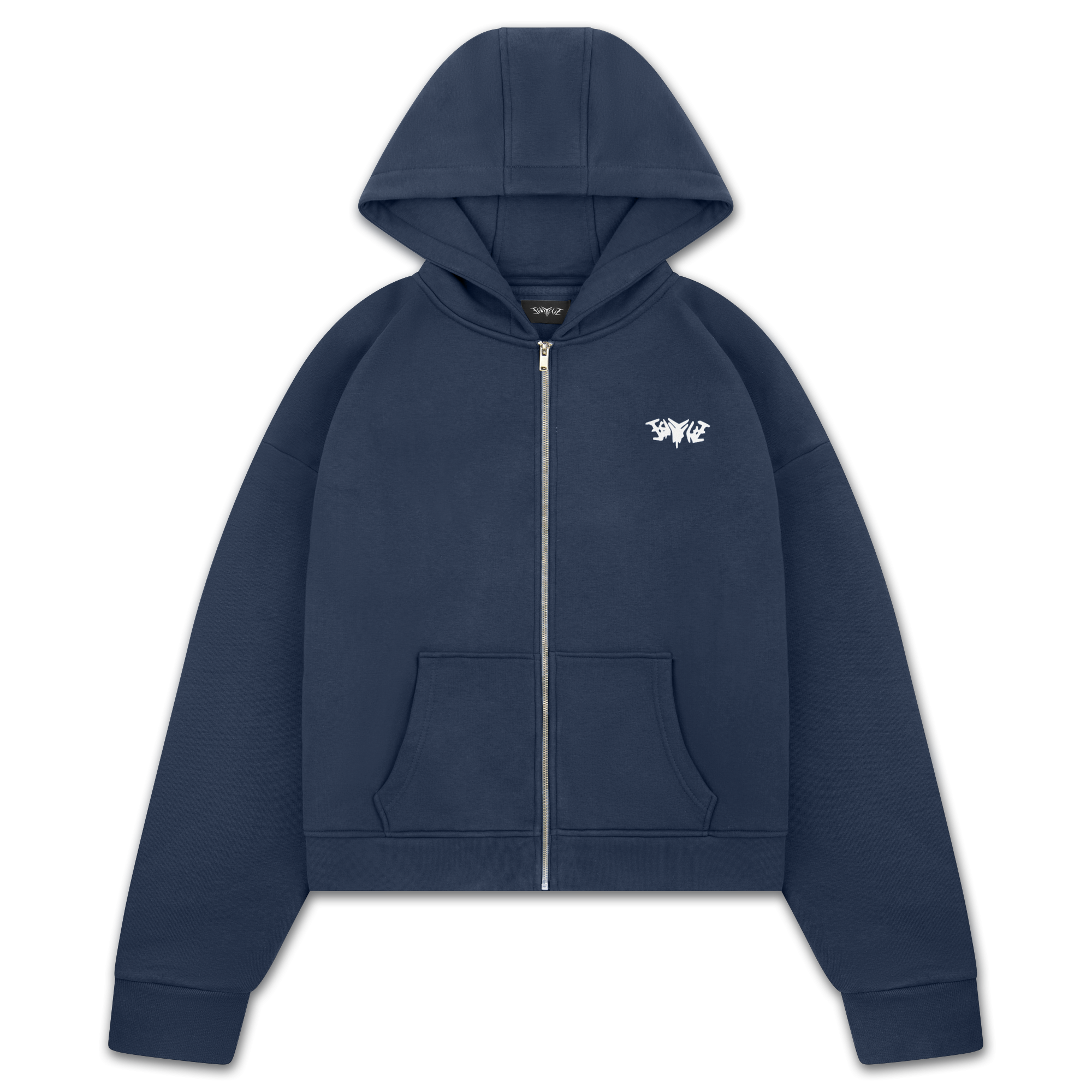 BASIC ZIP HOODIE NAVY