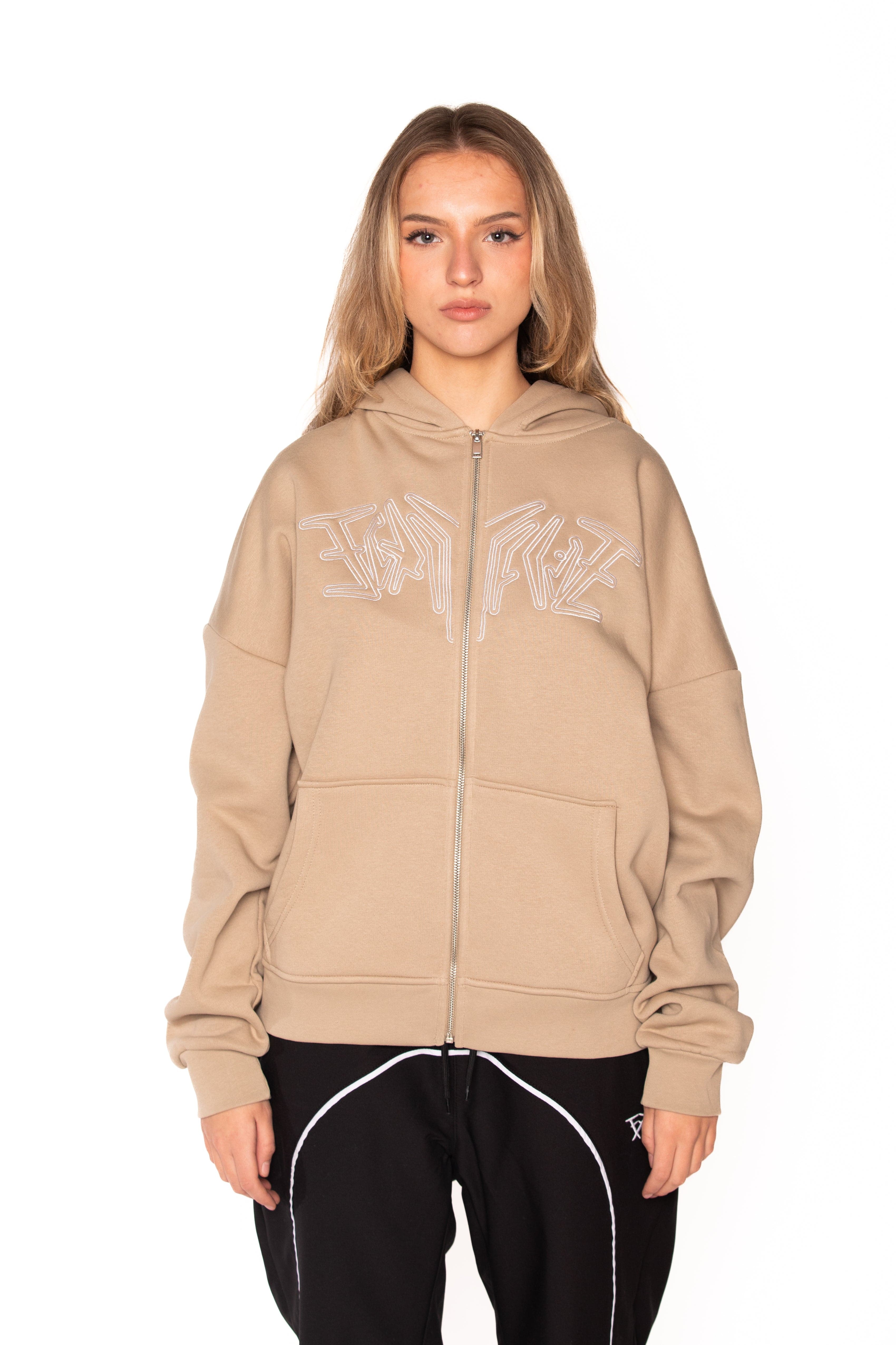 FORTYFIVE ZIP HOODIE MOCHA 45KEYS fortyfive-zip-hoodie-mocha-45keys