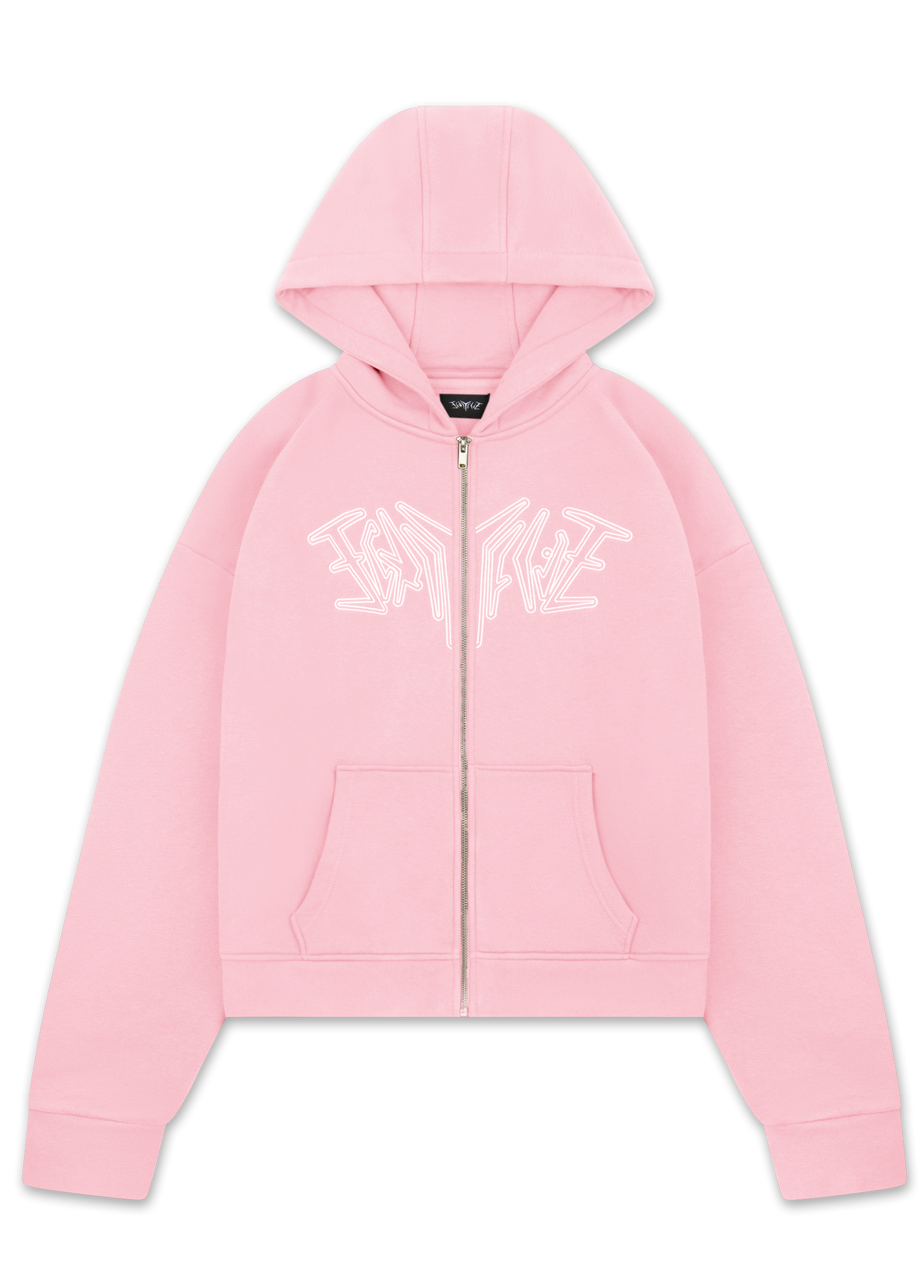 ZIP HOODIE PINK 45KEYS
